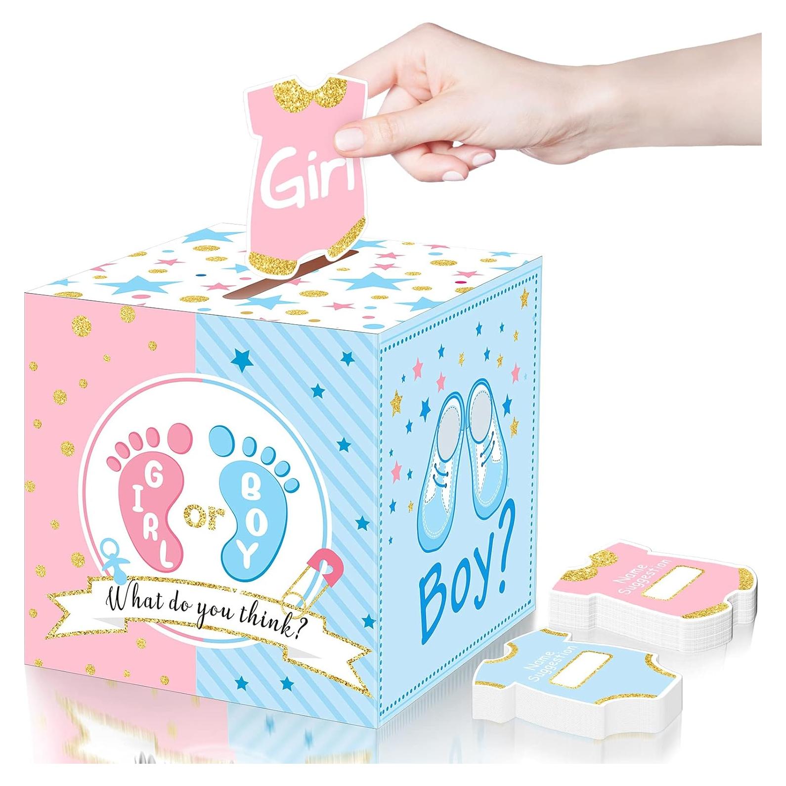 Caja de Votación Saintrygo con 50 Tarjetas Baby Shower