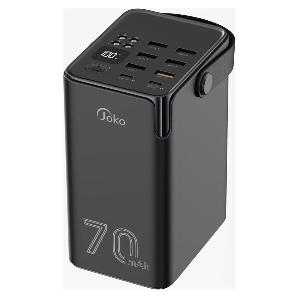 Batería Externa Joko 70000mAh Carga Rápida 22.5W USB-C