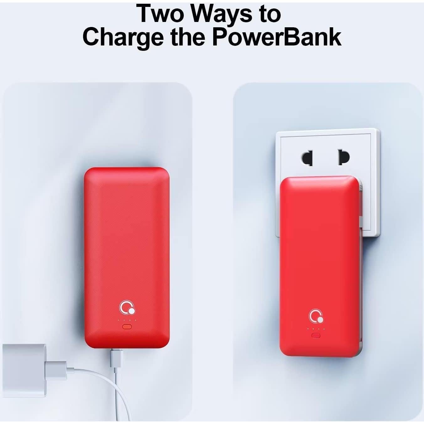 Cargador Portátil 10000mAh Guheshiye Slim con 4 Salidas USB