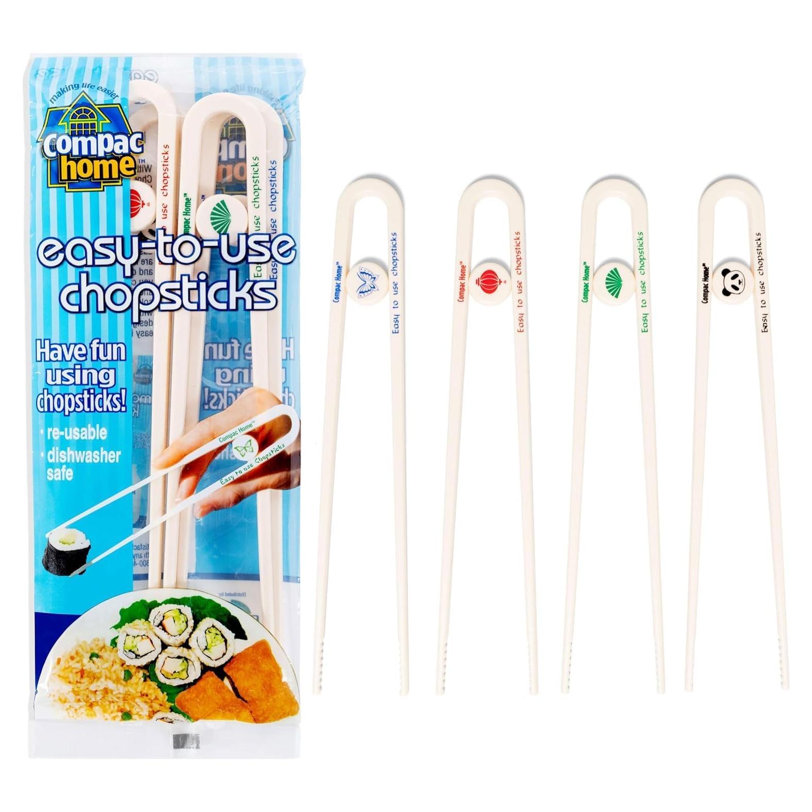 Palillos de Plástico Compac para Fiestas - 4 Unidades