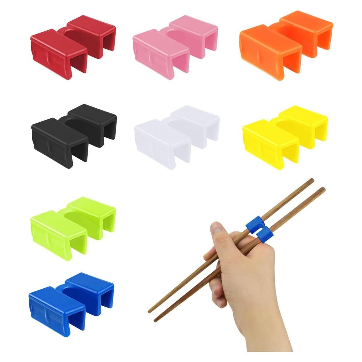 8 Pares de Ayudantes de Palillos Reutilizables TKYPZY