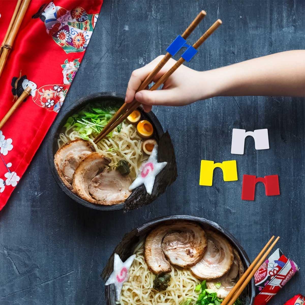 8 Pares de Ayudantes de Palillos Reutilizables TKYPZY