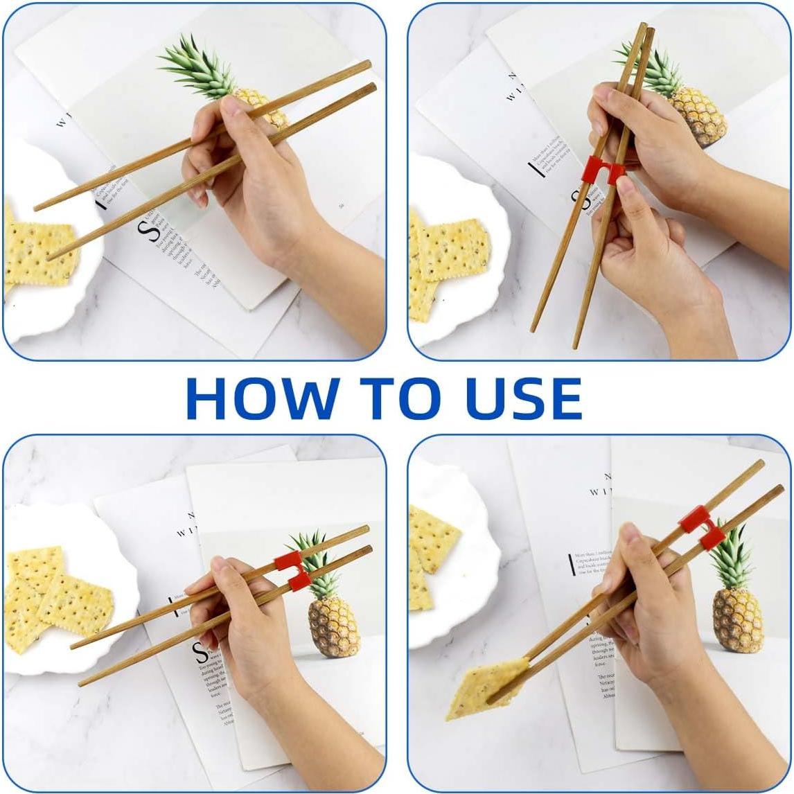 8 Pares de Ayudantes de Palillos Reutilizables TKYPZY