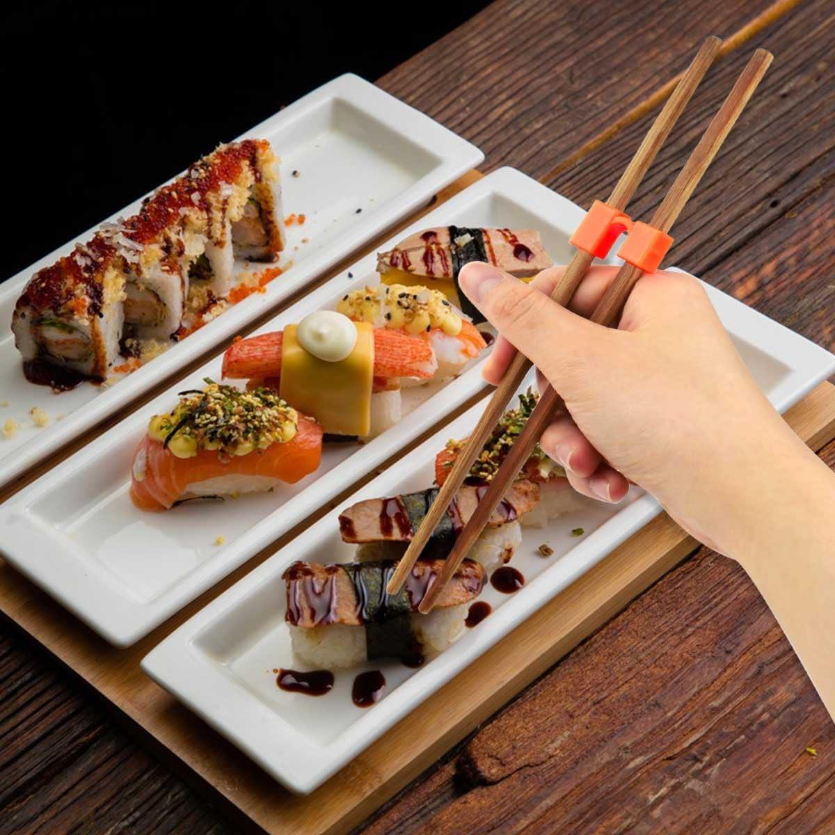 8 Pares de Ayudantes de Palillos Reutilizables TKYPZY