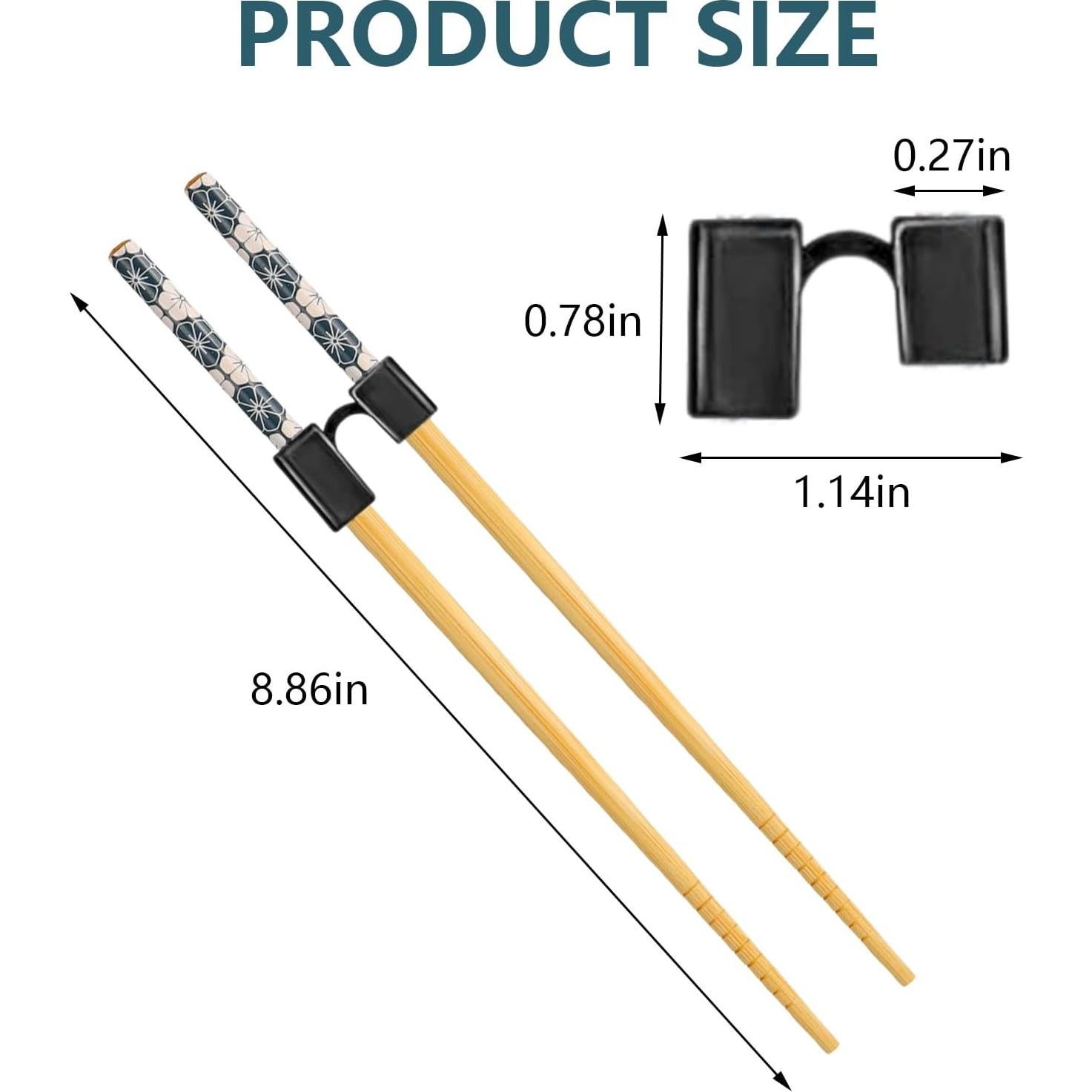 5 Pares de Palillos de Entrenamiento para Adultos 22.5cm