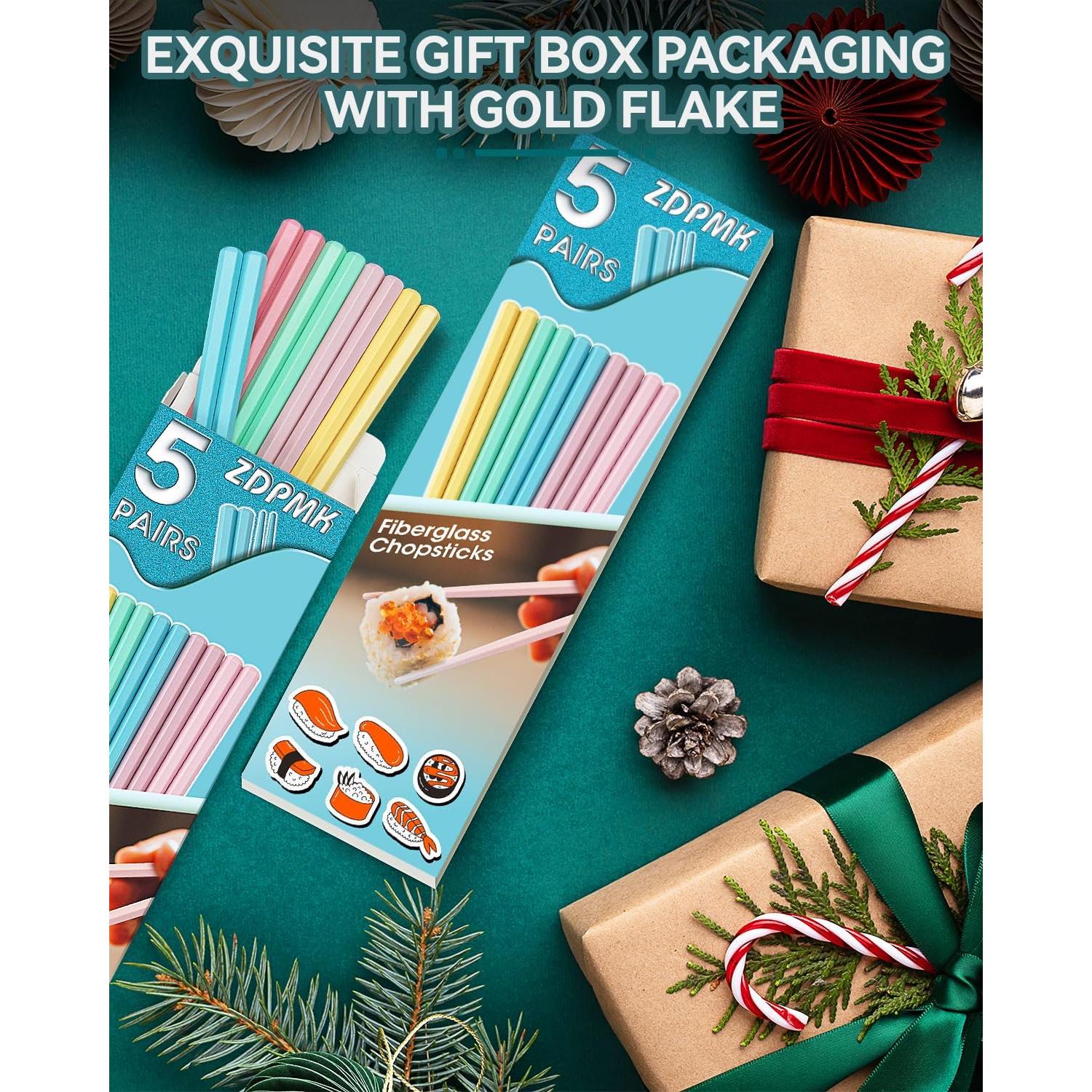 Palillos Reutilizables ZDPMK de Fibra de Vidrio 24 cm Antideslizantes