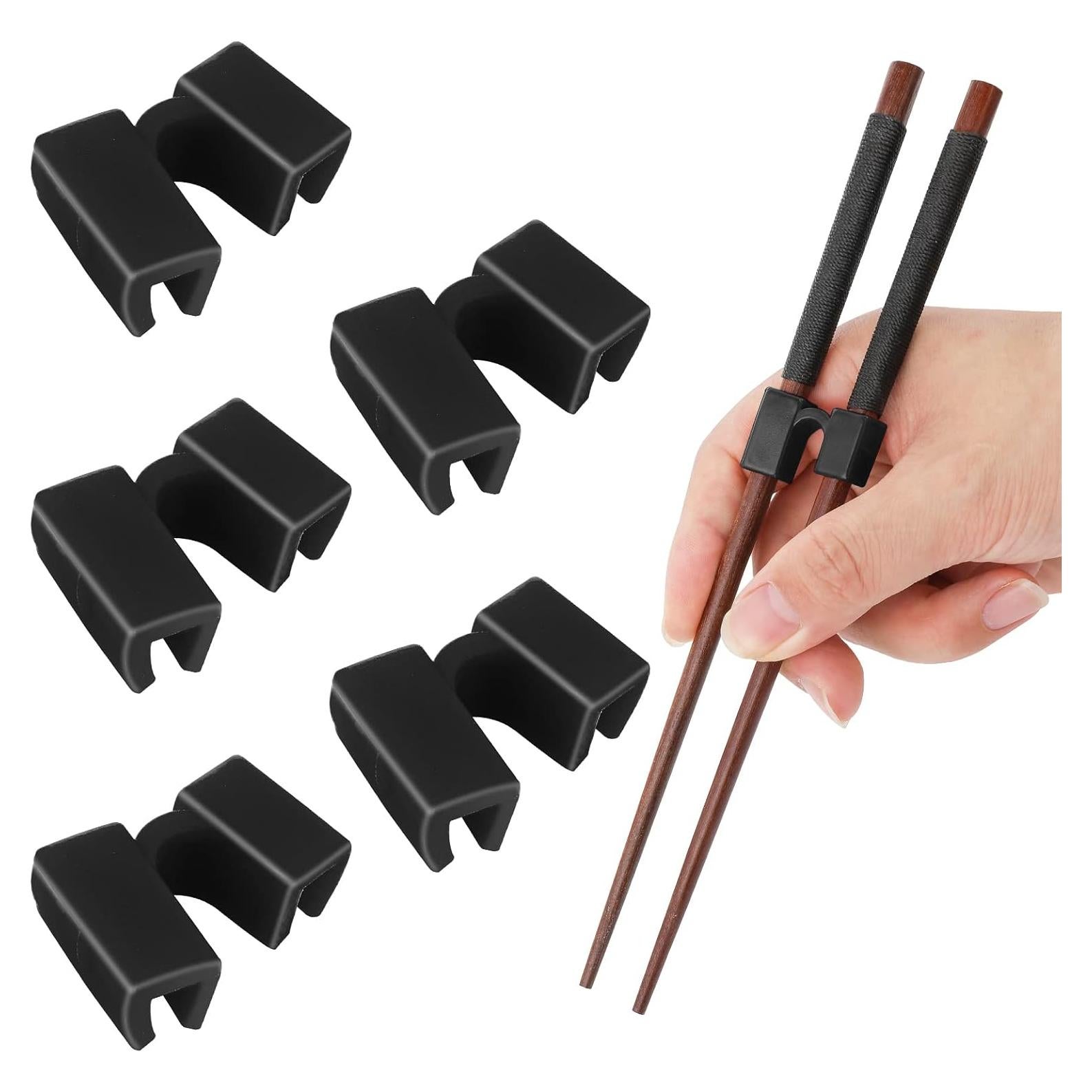 5 Ayudantes Reutilizables de Palillos Abeillo Negro