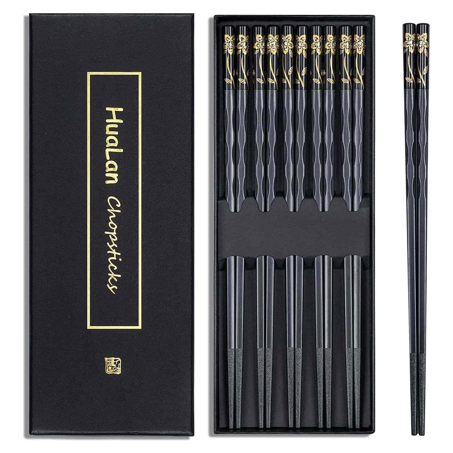 Palillos de Fibra de Vidrio HuaLan 25 cm Antideslizantes 5 Pares