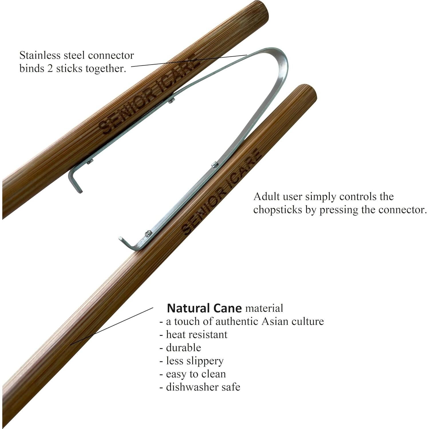 Palillos de Práctica de Madera Senior ICare 24,64 cm