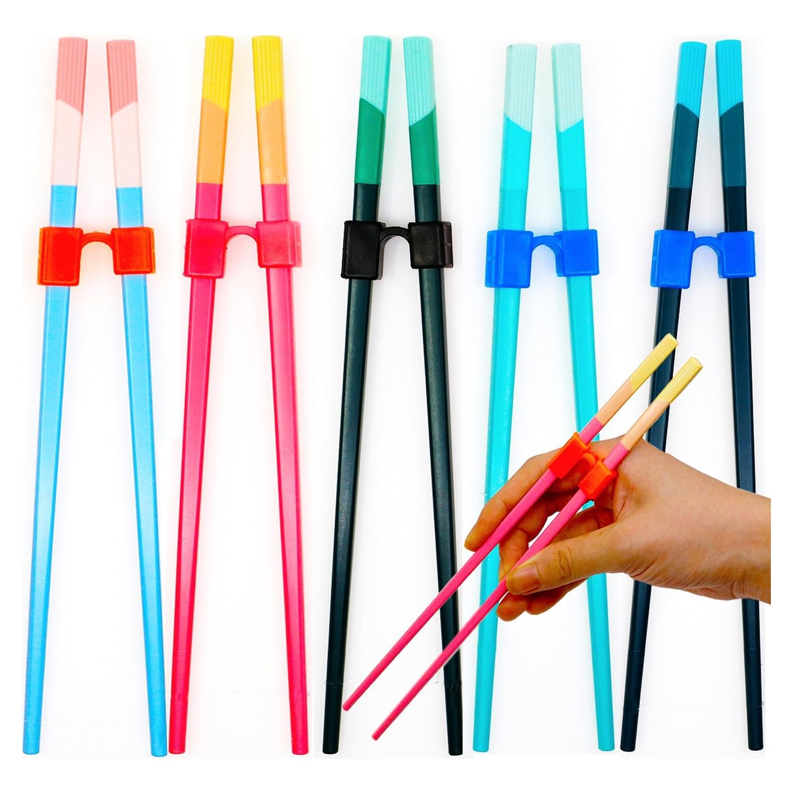 5 Pares de Ayudantes Reutilizables para Palillos Fejapa