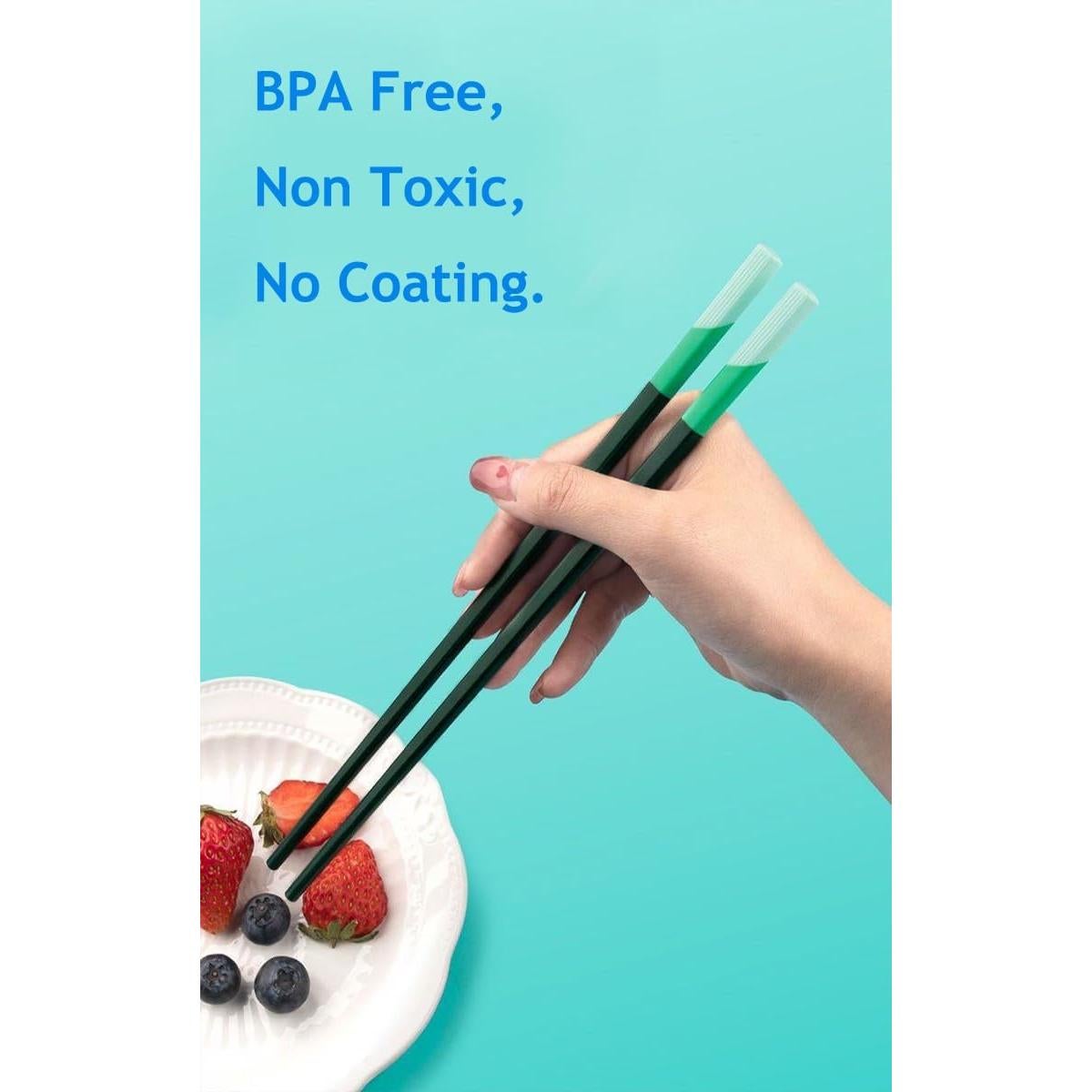 5 Pares de Ayudantes Reutilizables para Palillos Fejapa