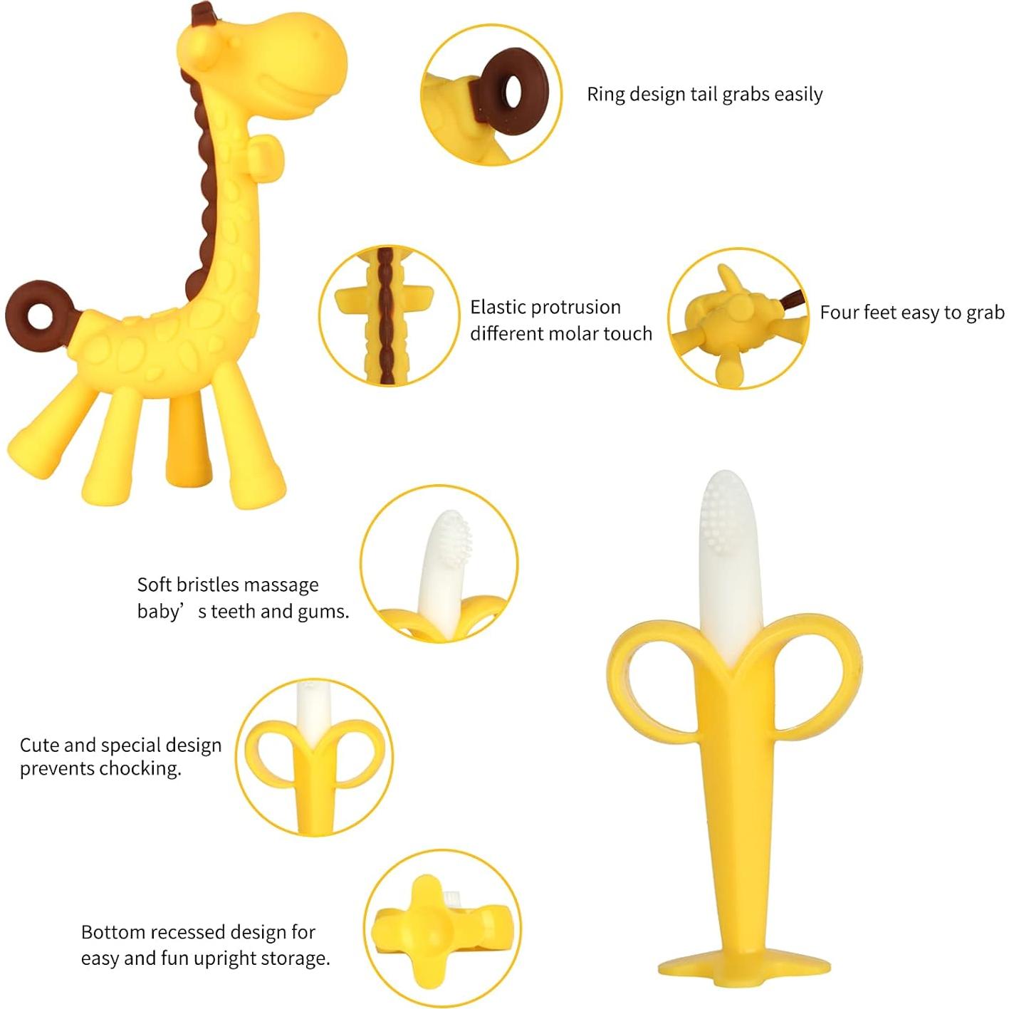 Juguetes de Dentición Bebés 3-6 Meses Silicona BPA Libre