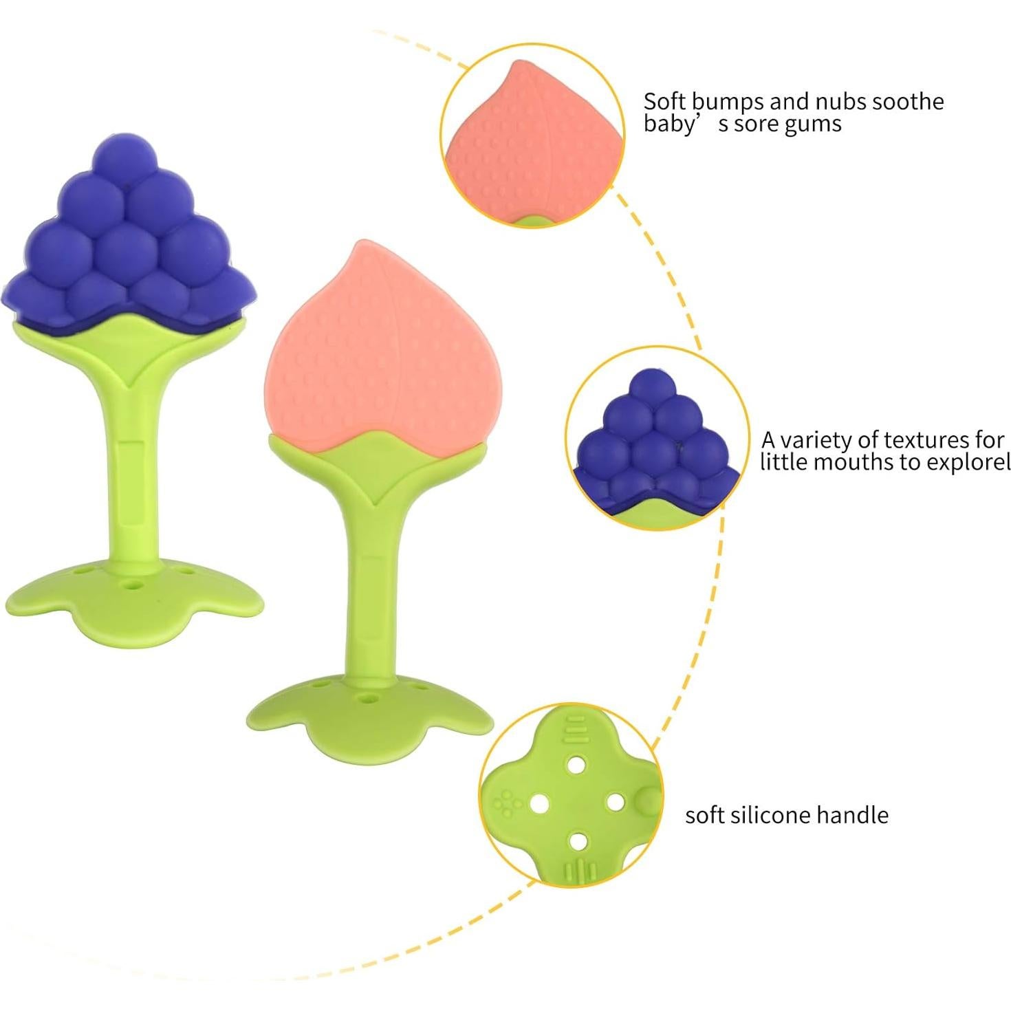 Juguetes de Dentición Bebés 3-6 Meses Silicona BPA Libre