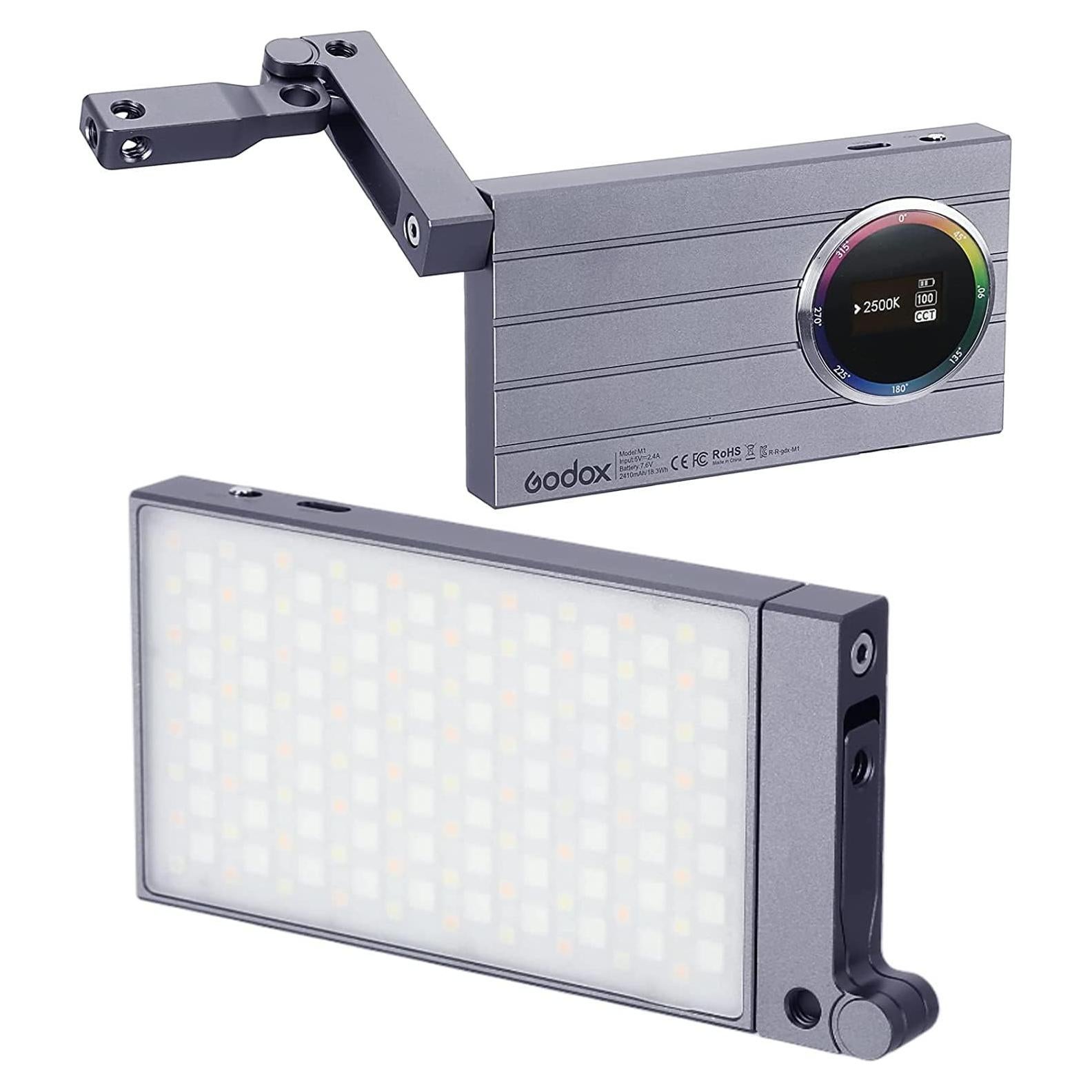 Luz de Cámara Godox M1 RGB LED Portátil 2500-8500K CRI 97+
