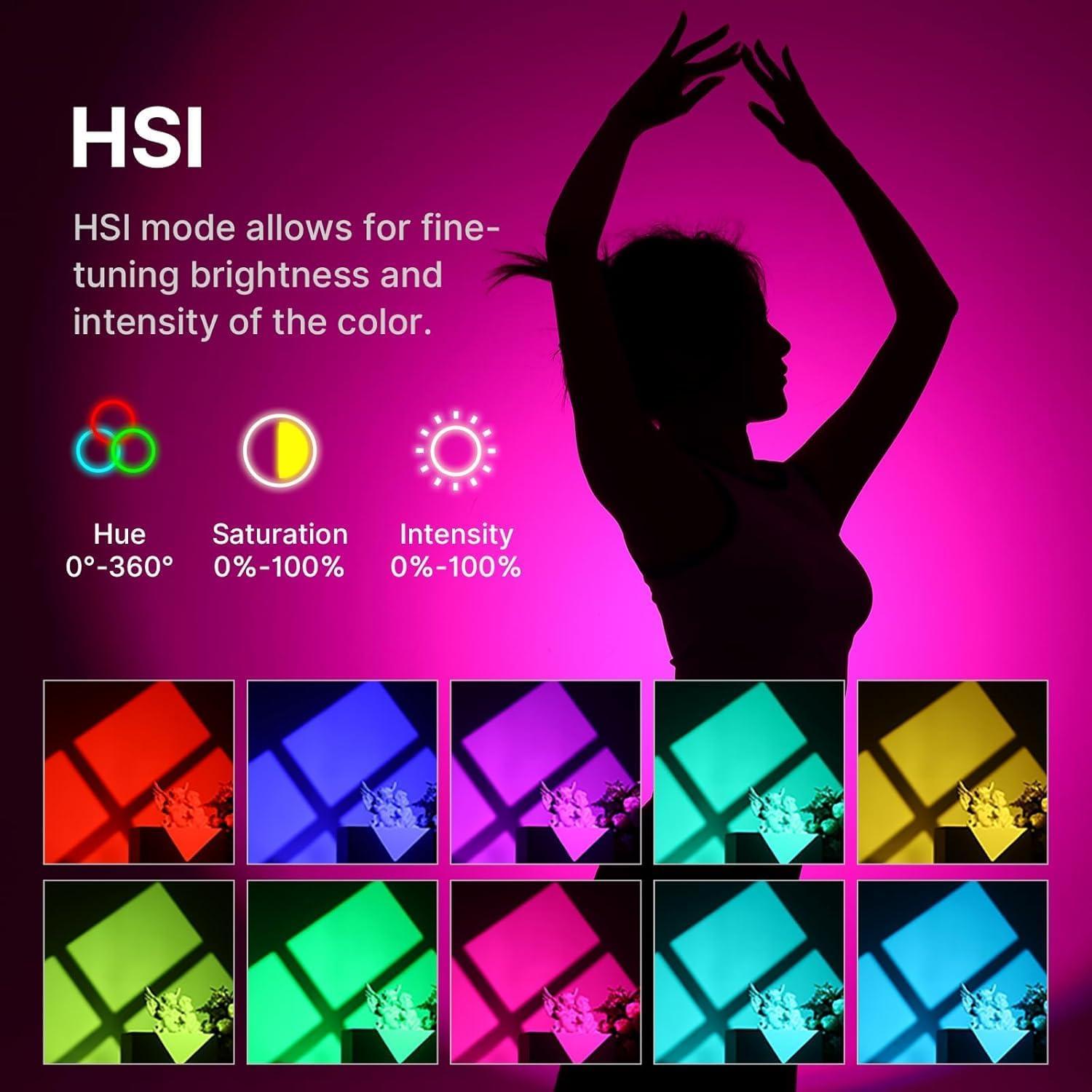 Luz de Video LED RGB ULANZI 120W COB Control APP 2700K-6500K