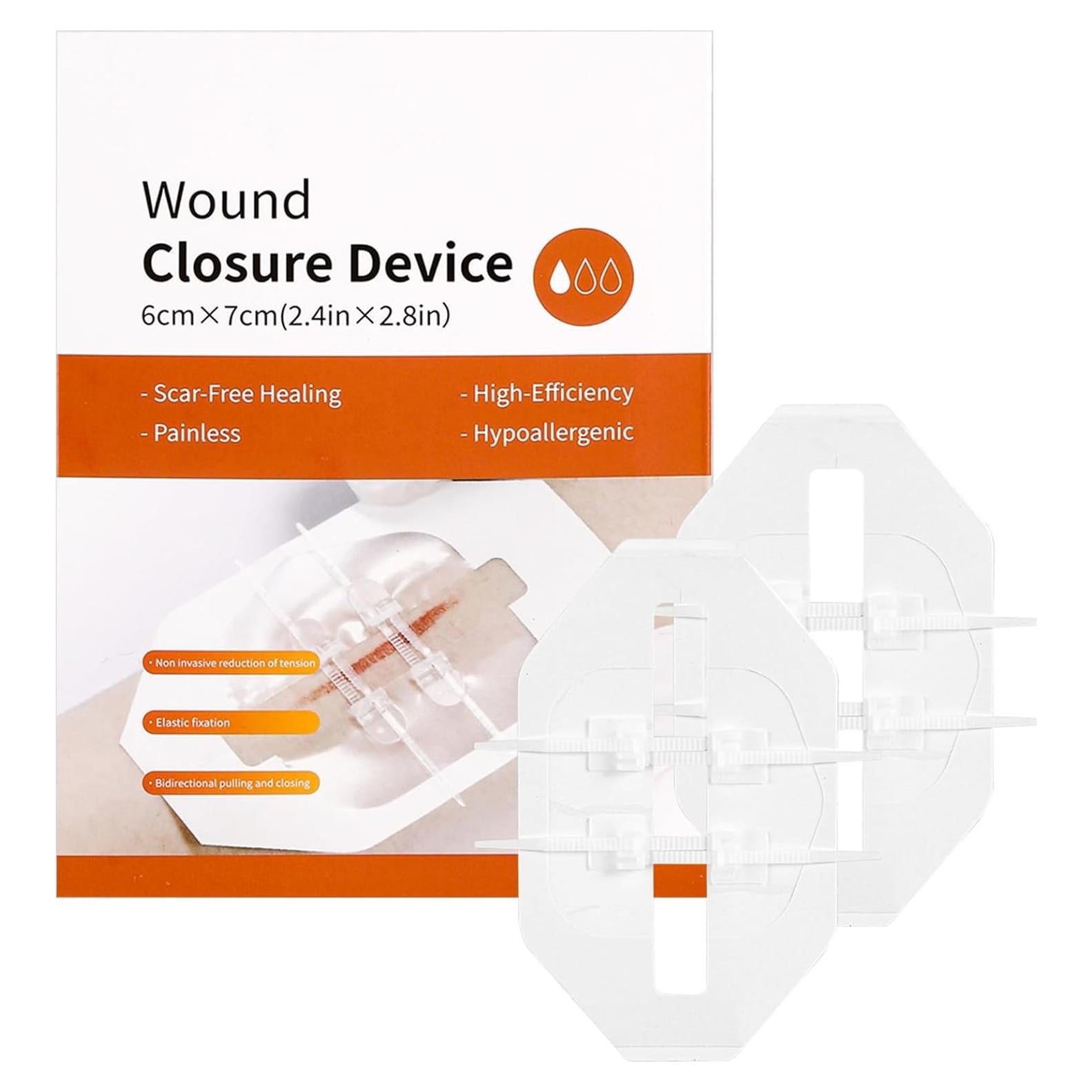 Kit de Cierre de Heridas de Emergencia Yeasing 2 Piezas 6x7cm