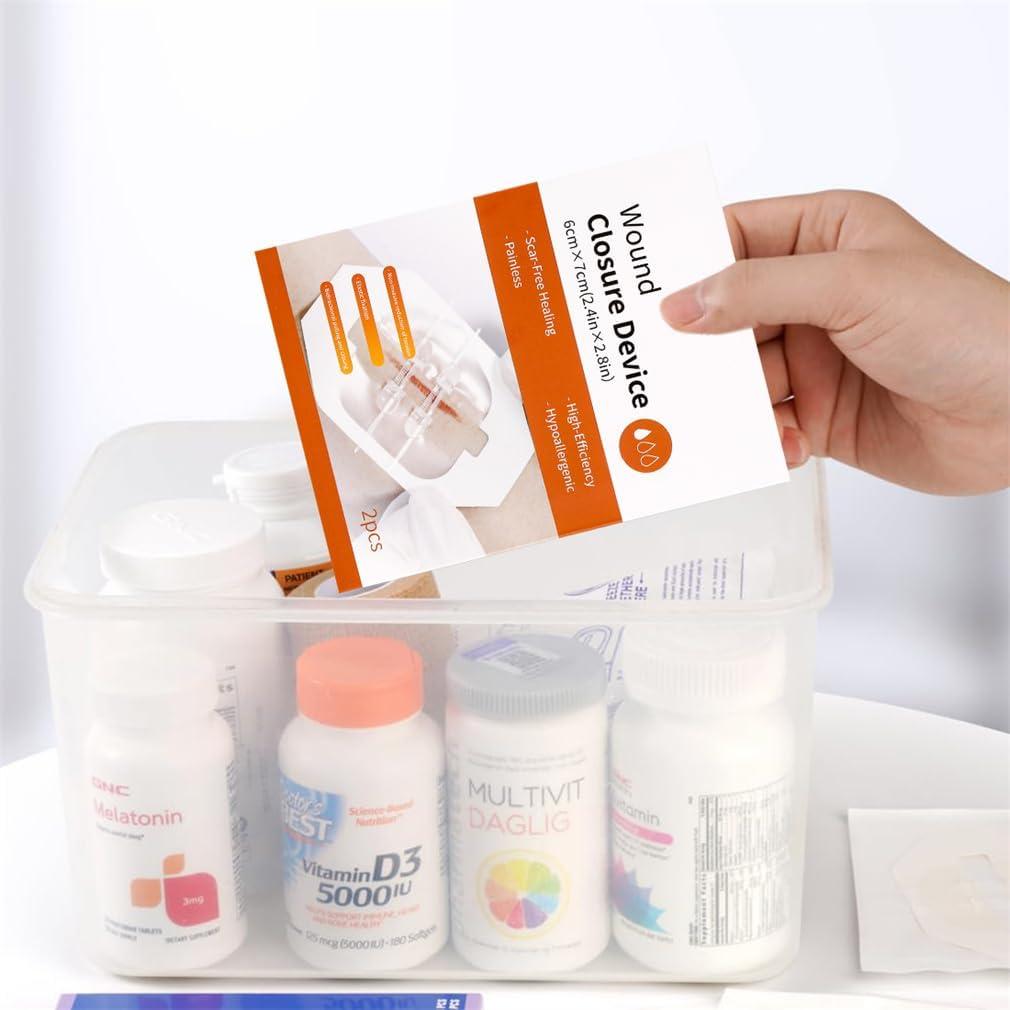 Kit de Cierre de Heridas de Emergencia Yeasing 2 Piezas 6x7cm