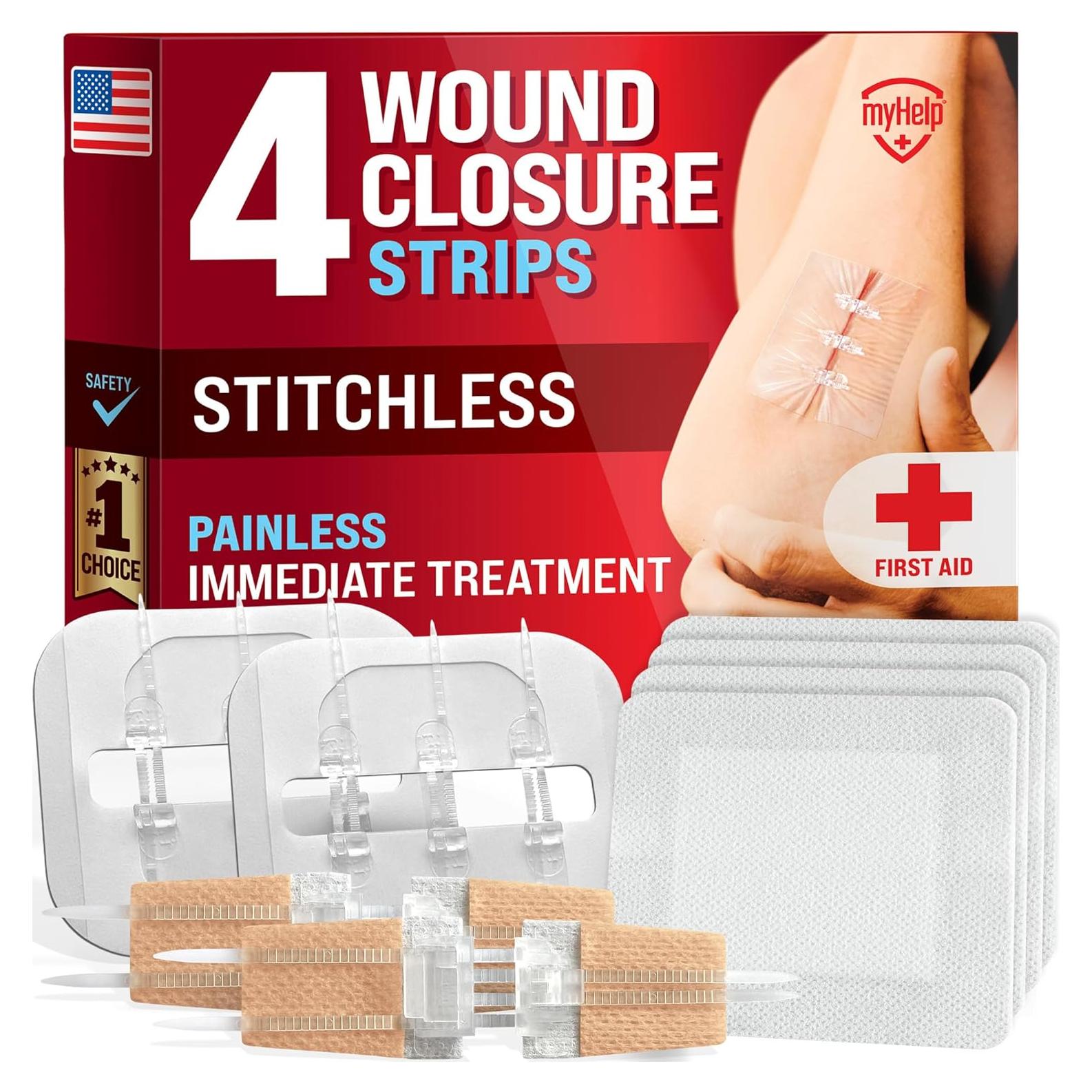 Tiras de Cierre de Heridas MyHelp - Kit 4 Piezas