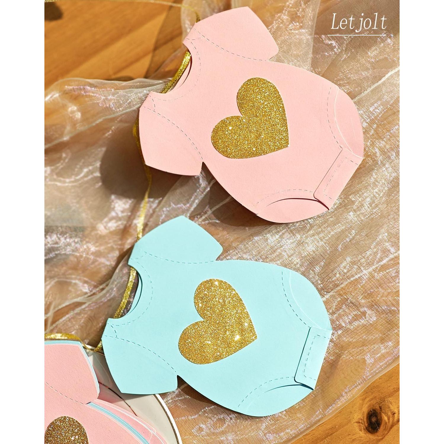 Guirnalda de papel Letjolt para baby shower 243 cm 9 pcs