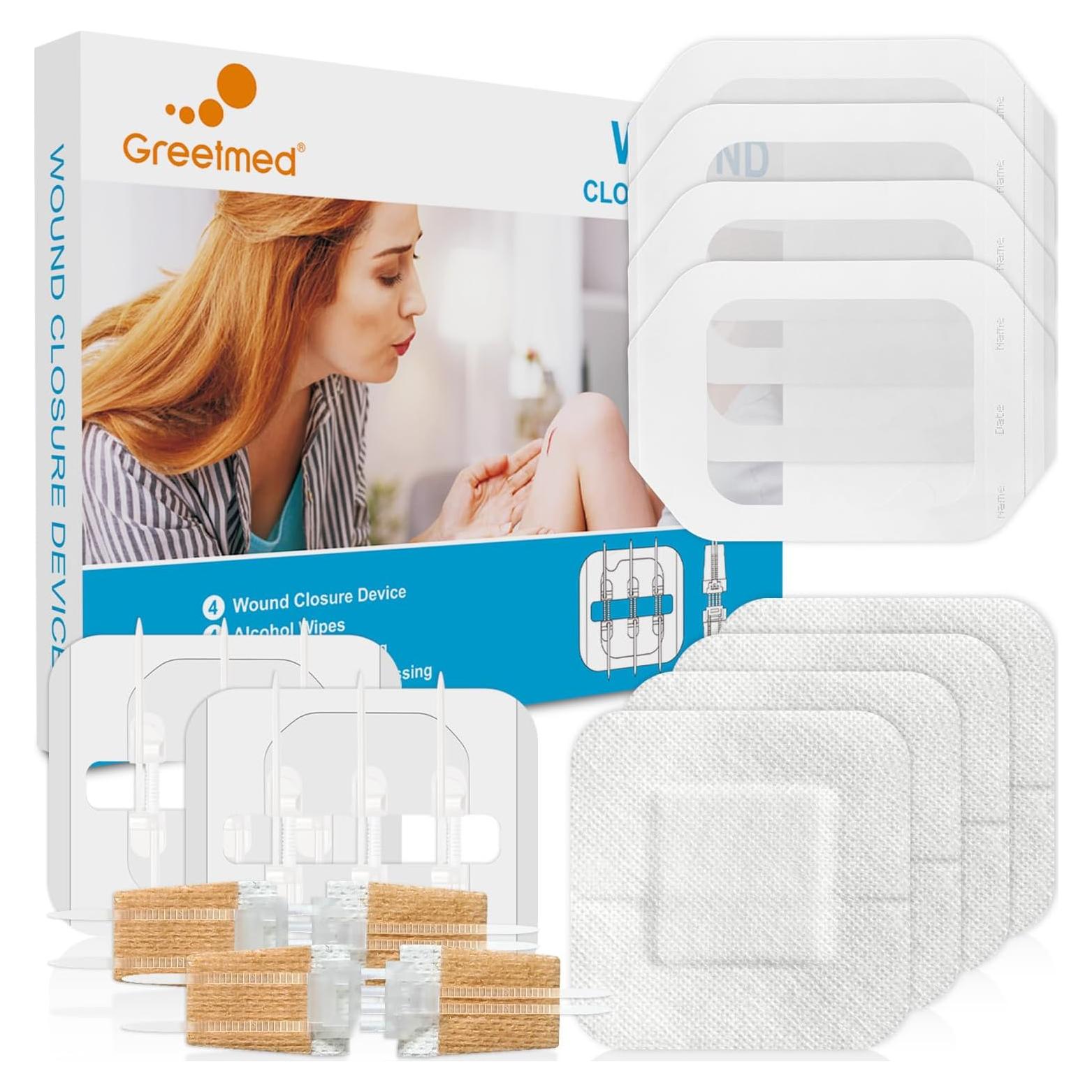 Kit de Cierre de Heridas Greetmed - 16 Piezas de Emergencia