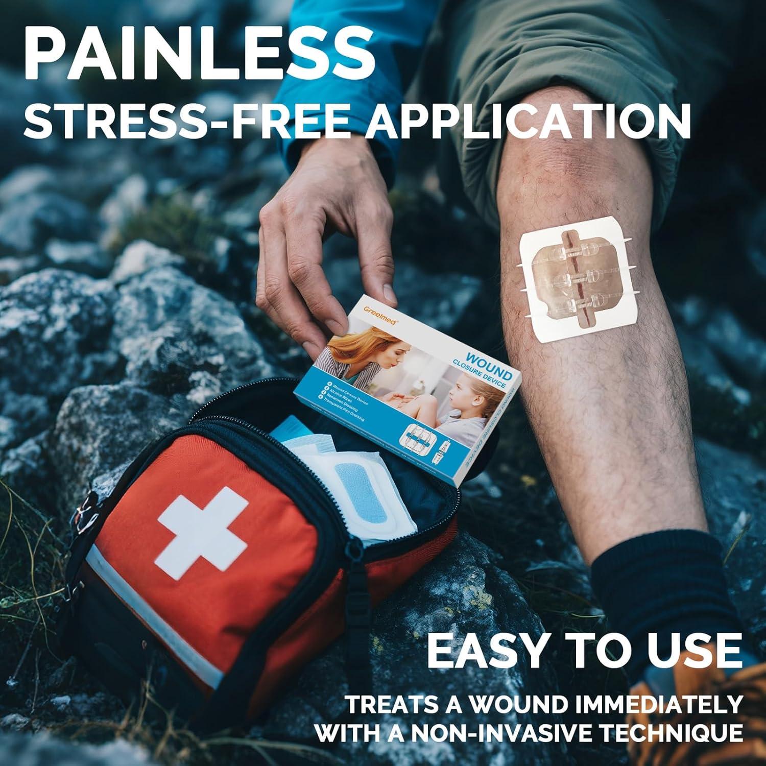 Kit de Cierre de Heridas Greetmed - 16 Piezas de Emergencia