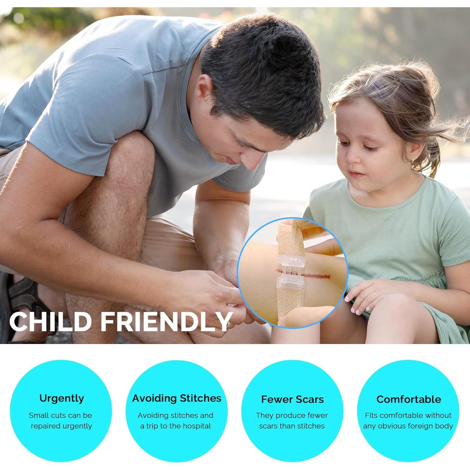 Kit de Cierre de Heridas Greetmed 10 Pcs Rápido y Seguro