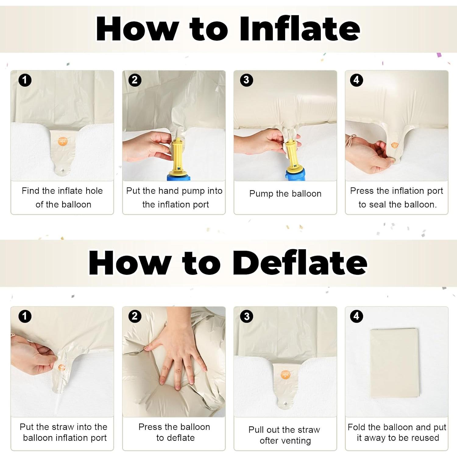 Globo OH BABY Beige 101,6 cm para Baby Shower Letras Crema