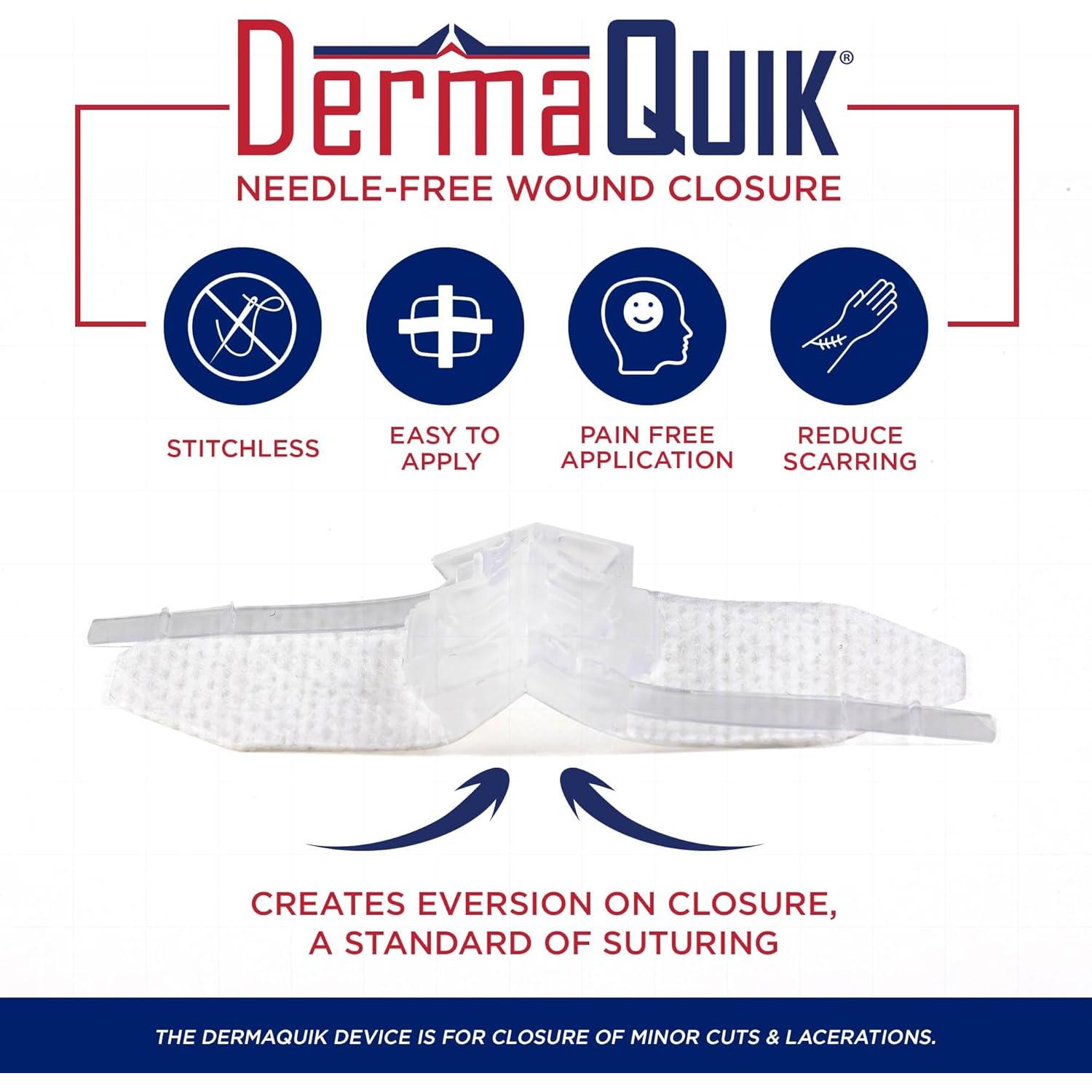 Kit de Cierre de Heridas DermaQuik - Sin Puntos, 20x16 cm