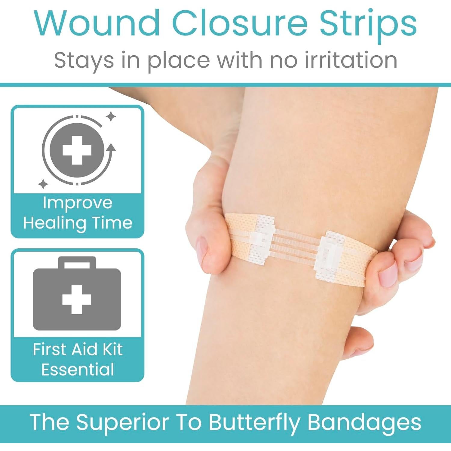 Kit de Cierre de Heridas ViveCare 4 Pcs - Vendajes Estériles