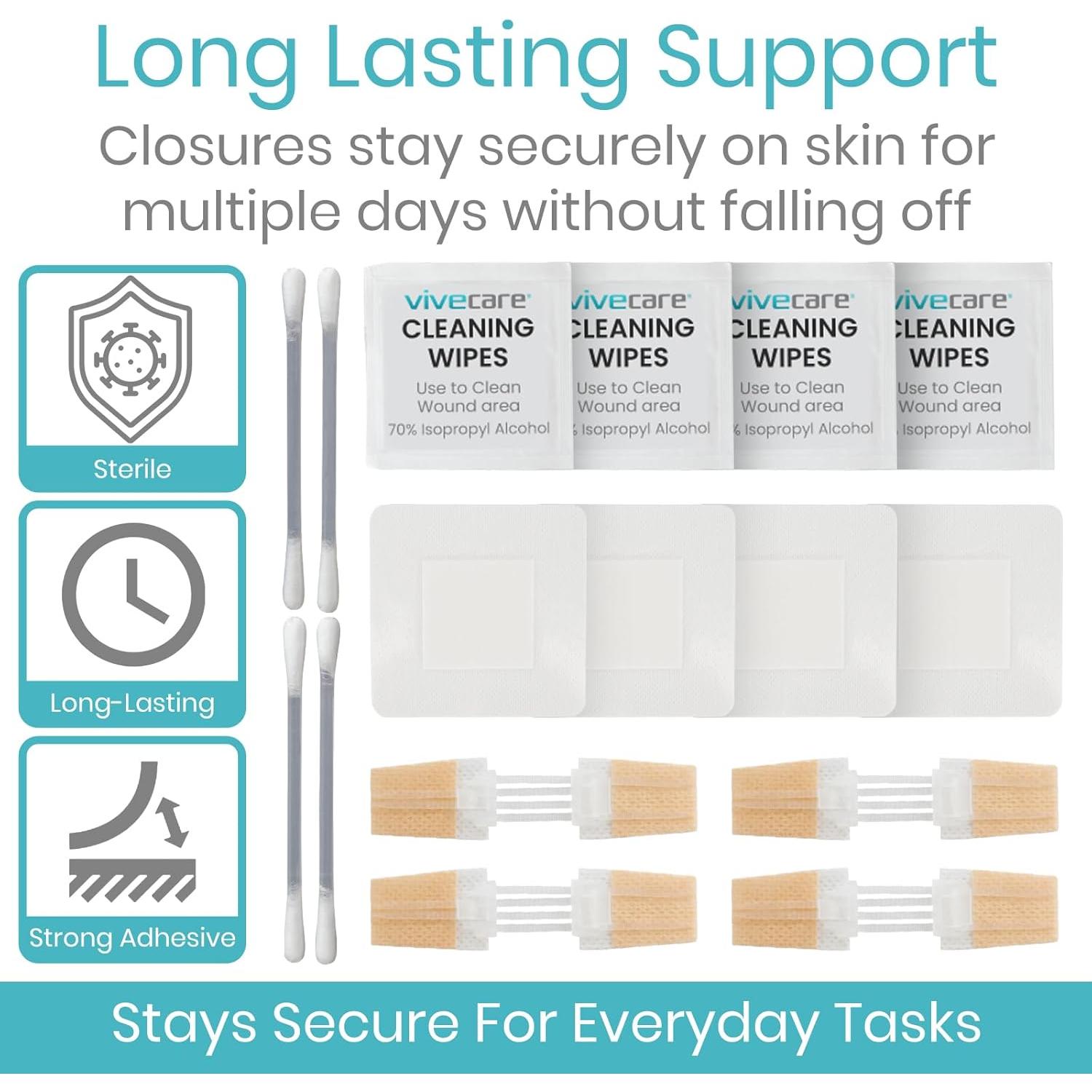 Kit de Cierre de Heridas ViveCare 4 Pcs - Vendajes Estériles