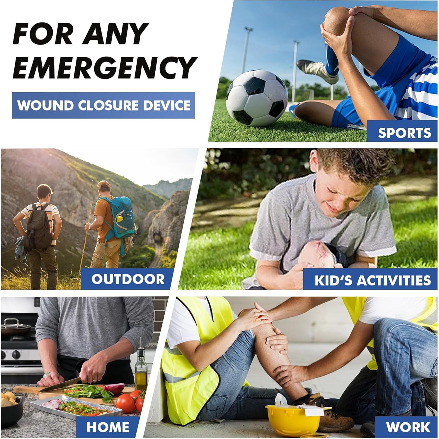 Cierres de Laceración de Emergencia 2 Pcs PU - Tiritas Mariposa