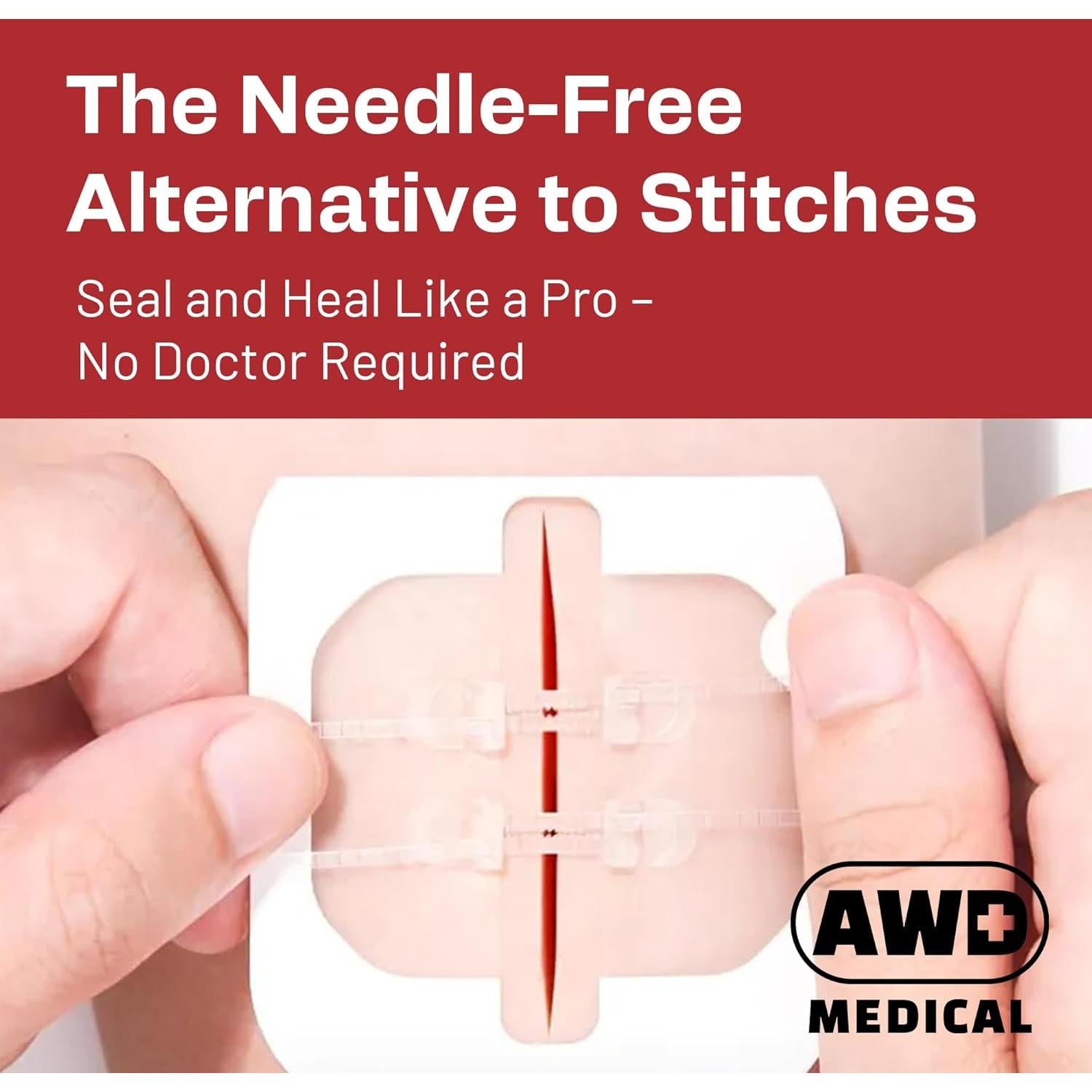 Cinta Quirúrgica de Cierre de Heridas AWD - Kit de 2