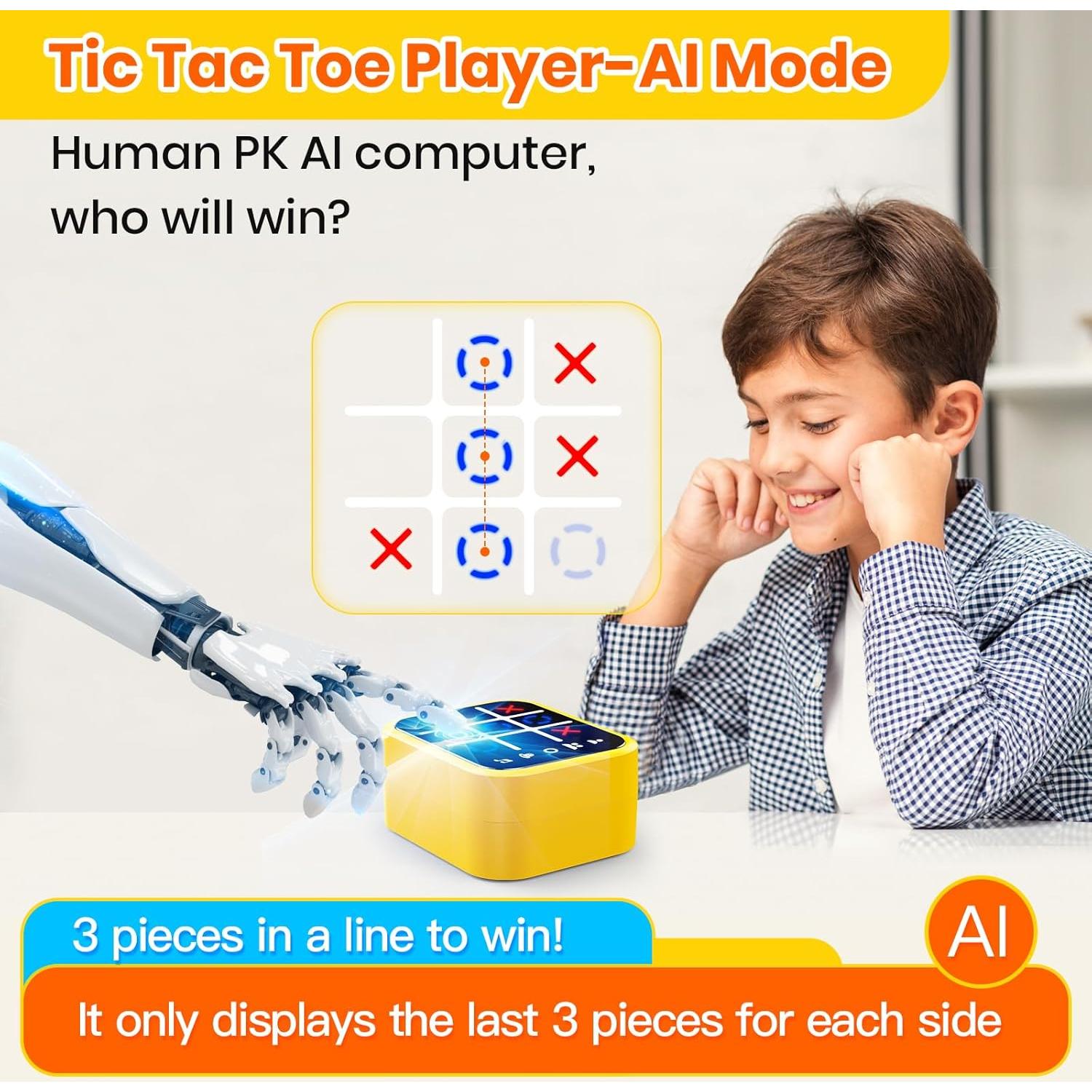 Juego de Tres en Raya Recargable Focfundier 5 en 1 Amarillo