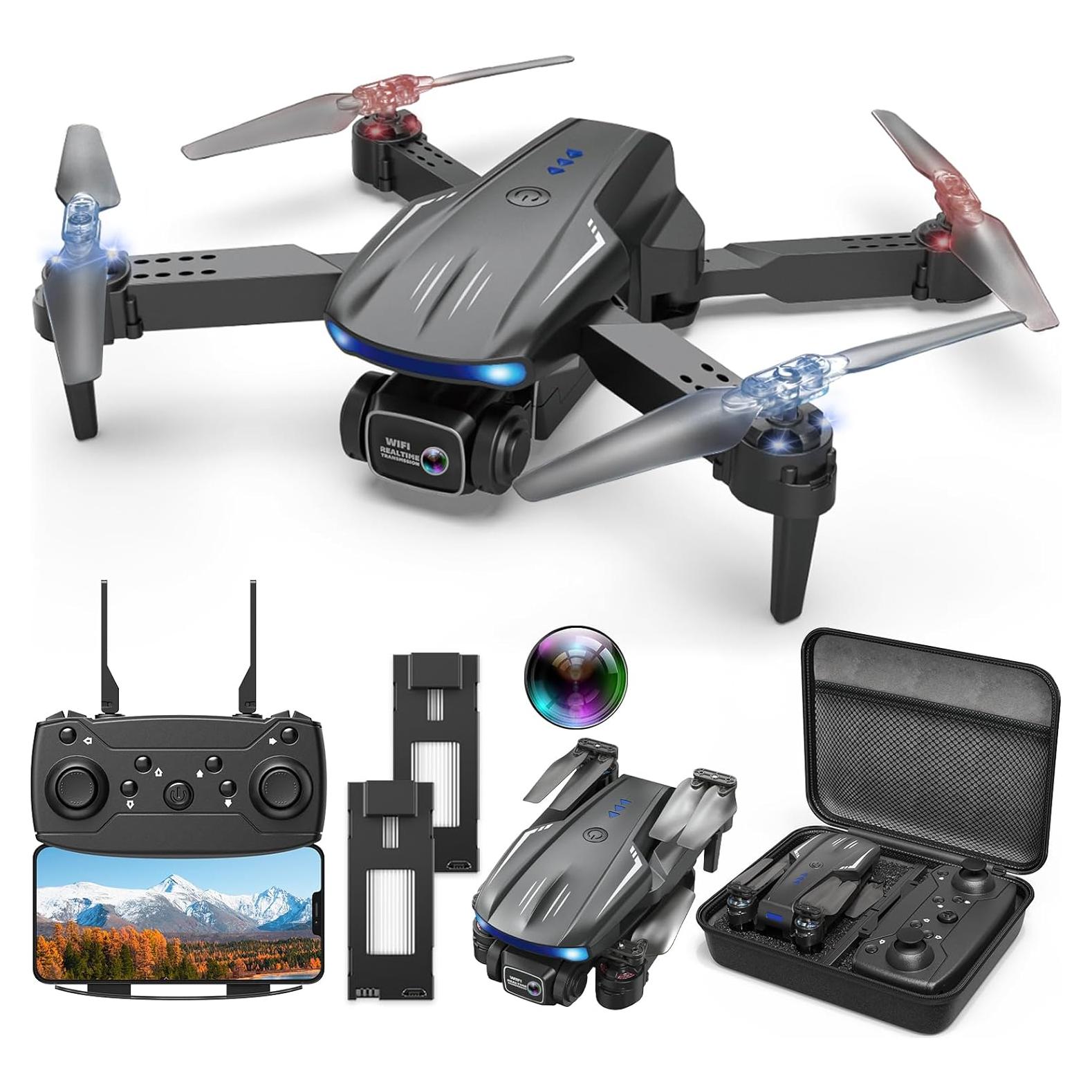 Drone Naseto Mini HD 1080P Plegable con 2 Baterías