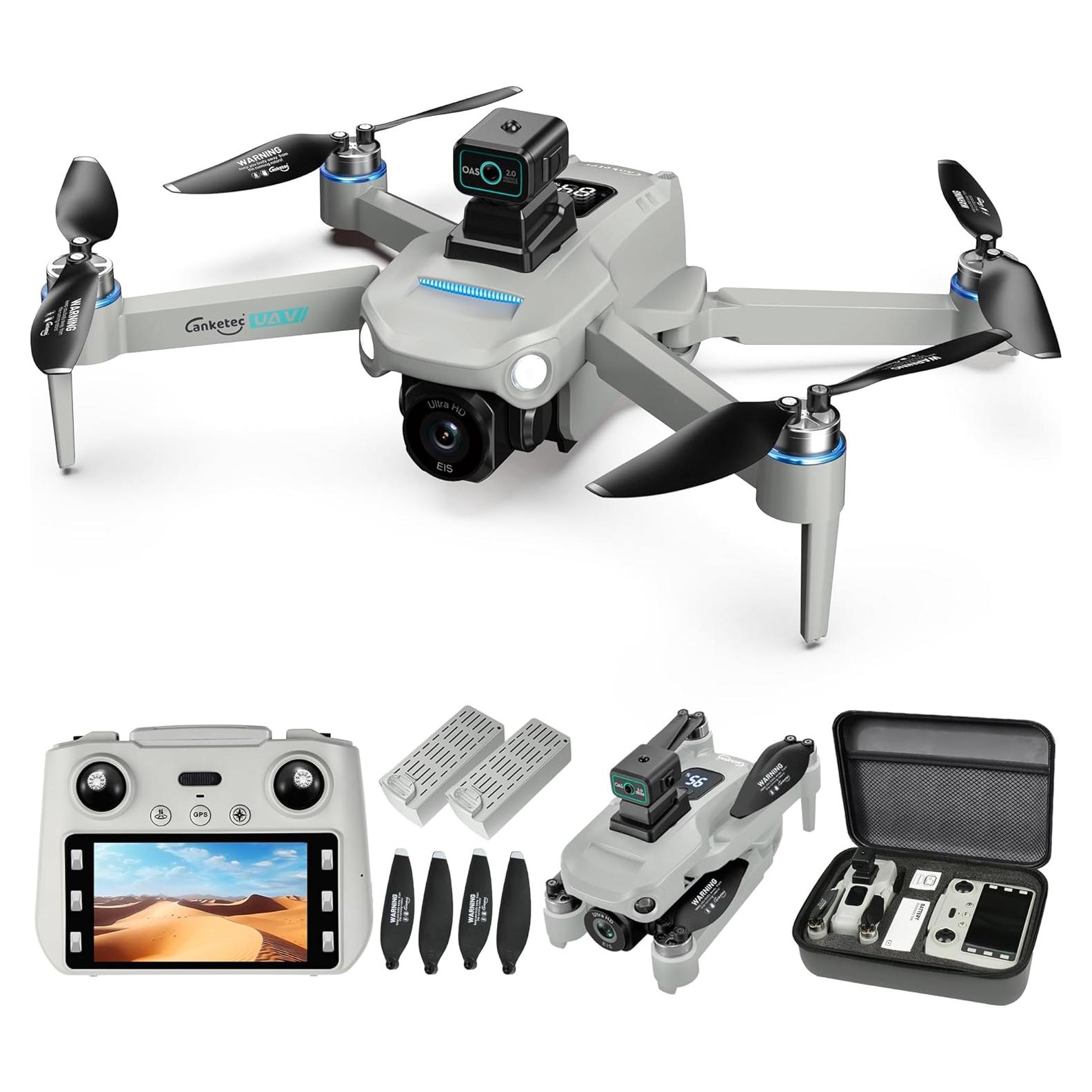 Dron CANKETEC S159 4K UHD con GPS y Gimbal EIS - 60 min vuelo