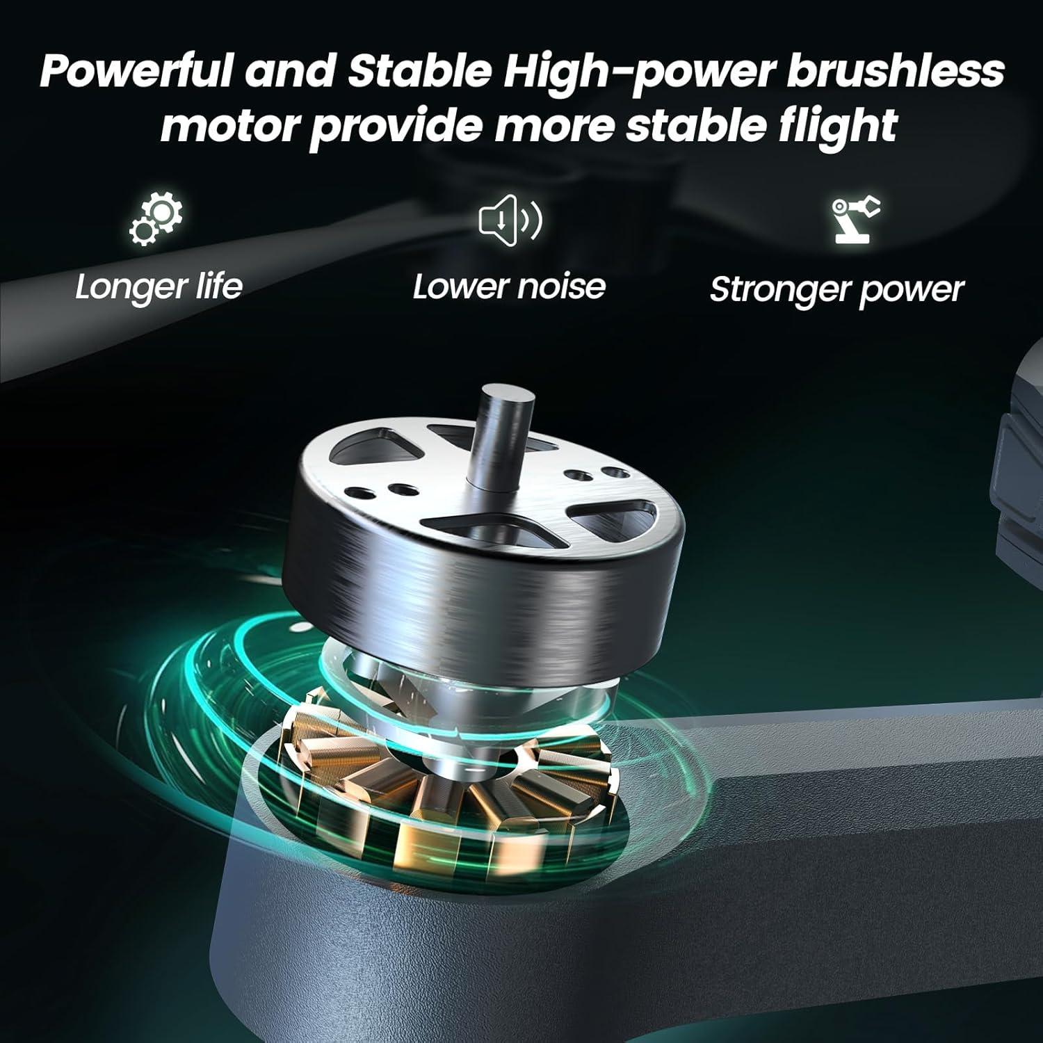 Dron WeFone WF30 4K con cámara, GPS, 40 min vuelo, 2 baterías