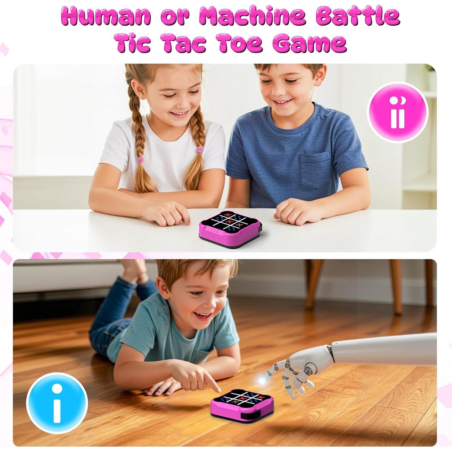 Juego Electrónico Tres en Raya Bacare, 4 Modos Portátil