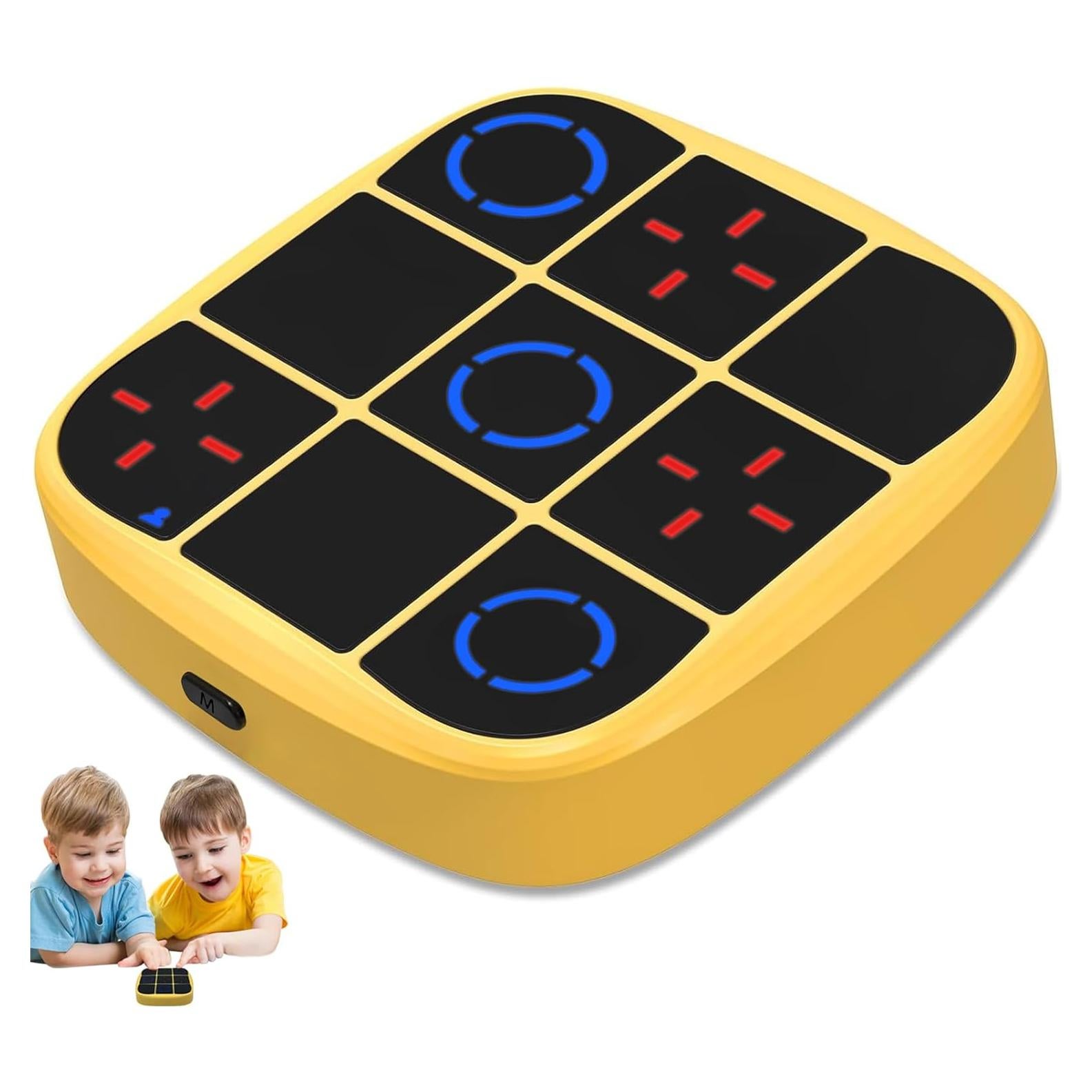 Juego Electrónico Tres en Raya 4 en 1 Yemona Amarillo