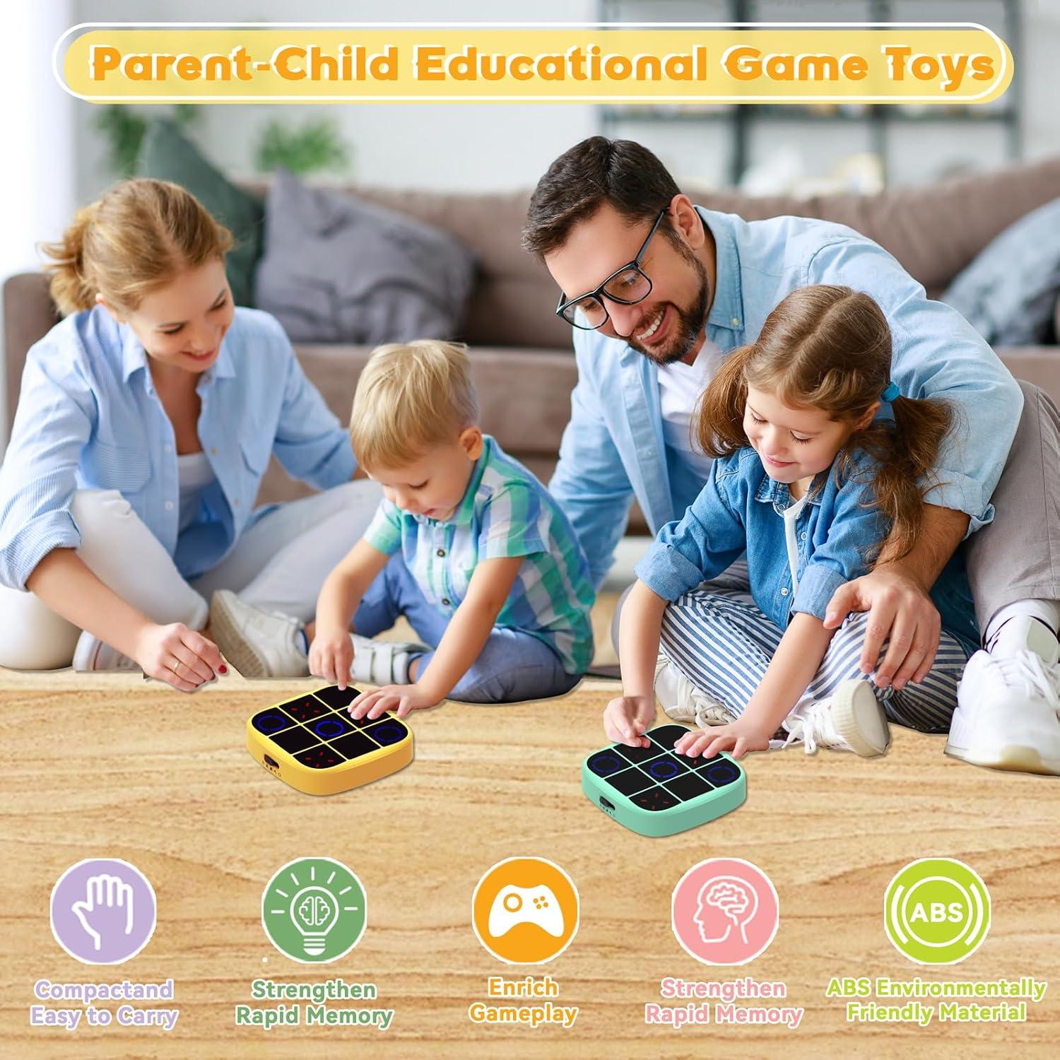 Juego Electrónico Tres en Raya 4 en 1 Yemona Amarillo