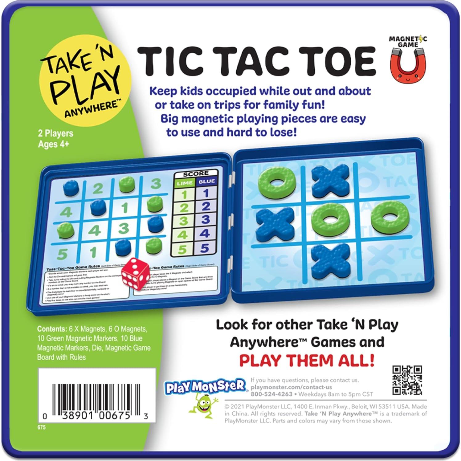 Juego de Mesa Magnético Tic-Tac-Toe Take N Play 17 cm