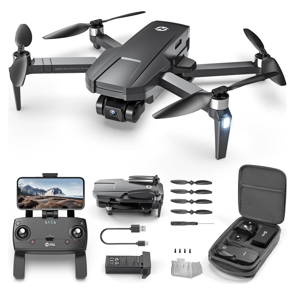 Drone GPS Holy Stone HS720R 4K EIS con Gimbal 3 Ejes