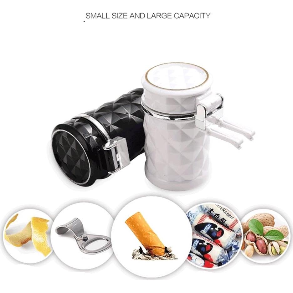 Cenicero de Auto Vurtne con Luz LED Azul Ignífugo