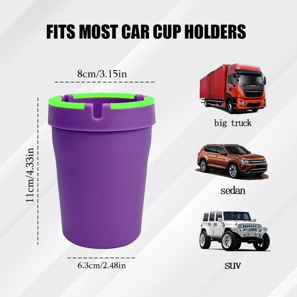 Cenicero Multifuncional QZTYTY Brilla en la Oscuridad 8cm