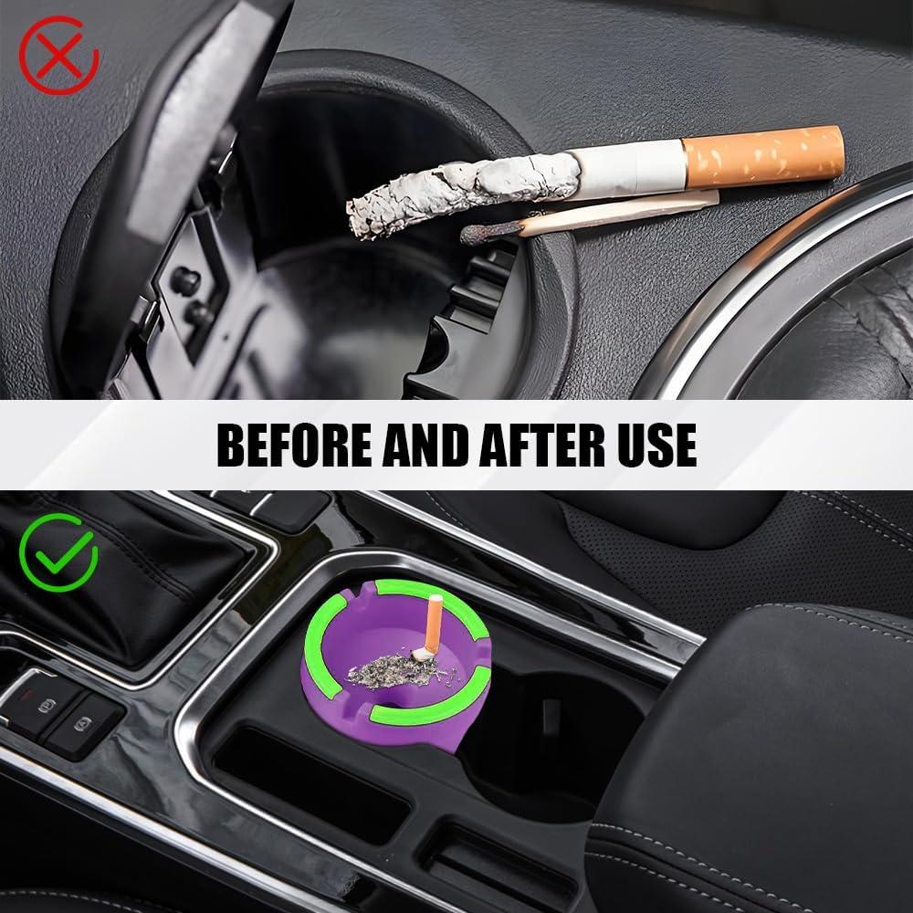 Cenicero Multifuncional QZTYTY Brilla en la Oscuridad 8cm