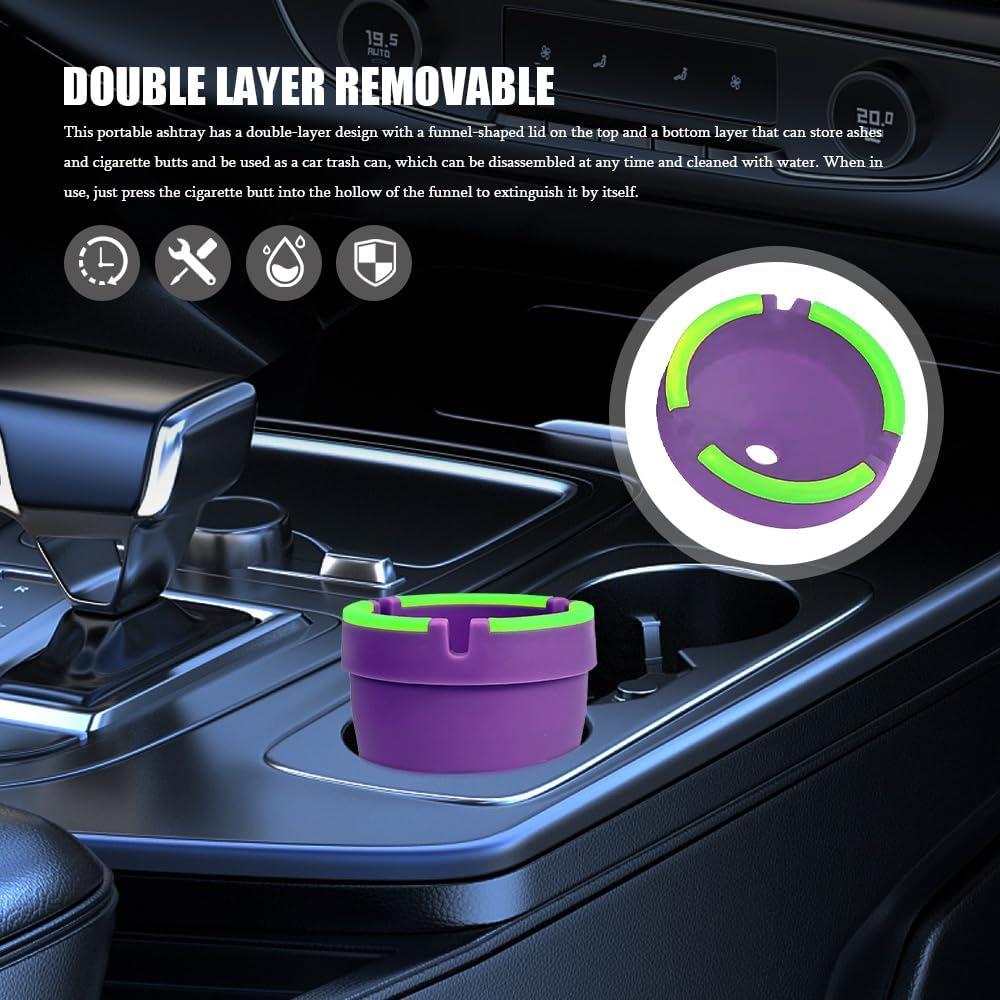 Cenicero Multifuncional QZTYTY Brilla en la Oscuridad 8cm