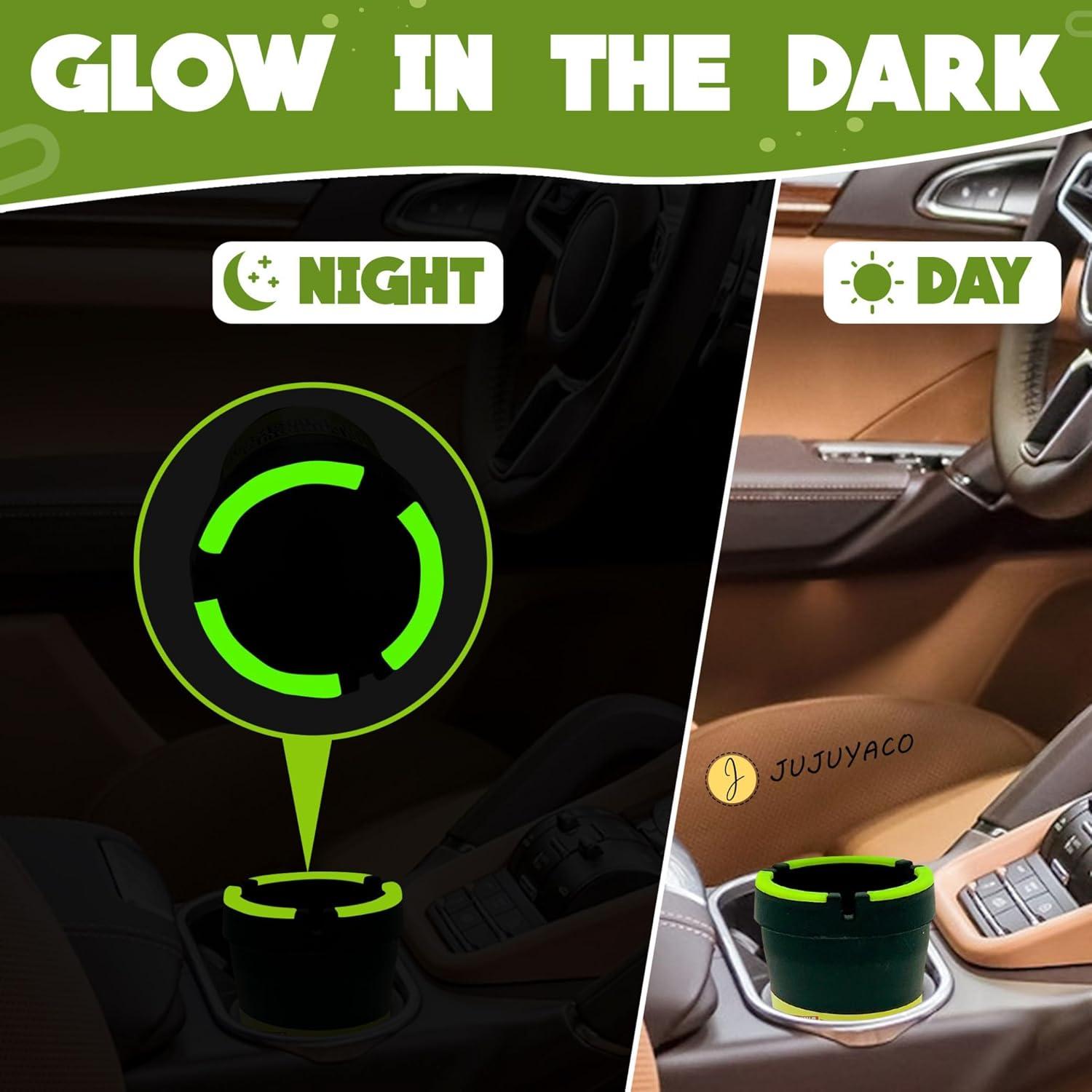 Ceniceros de Cubo Portátiles JUJUYACO - Paquete de 5, Negro