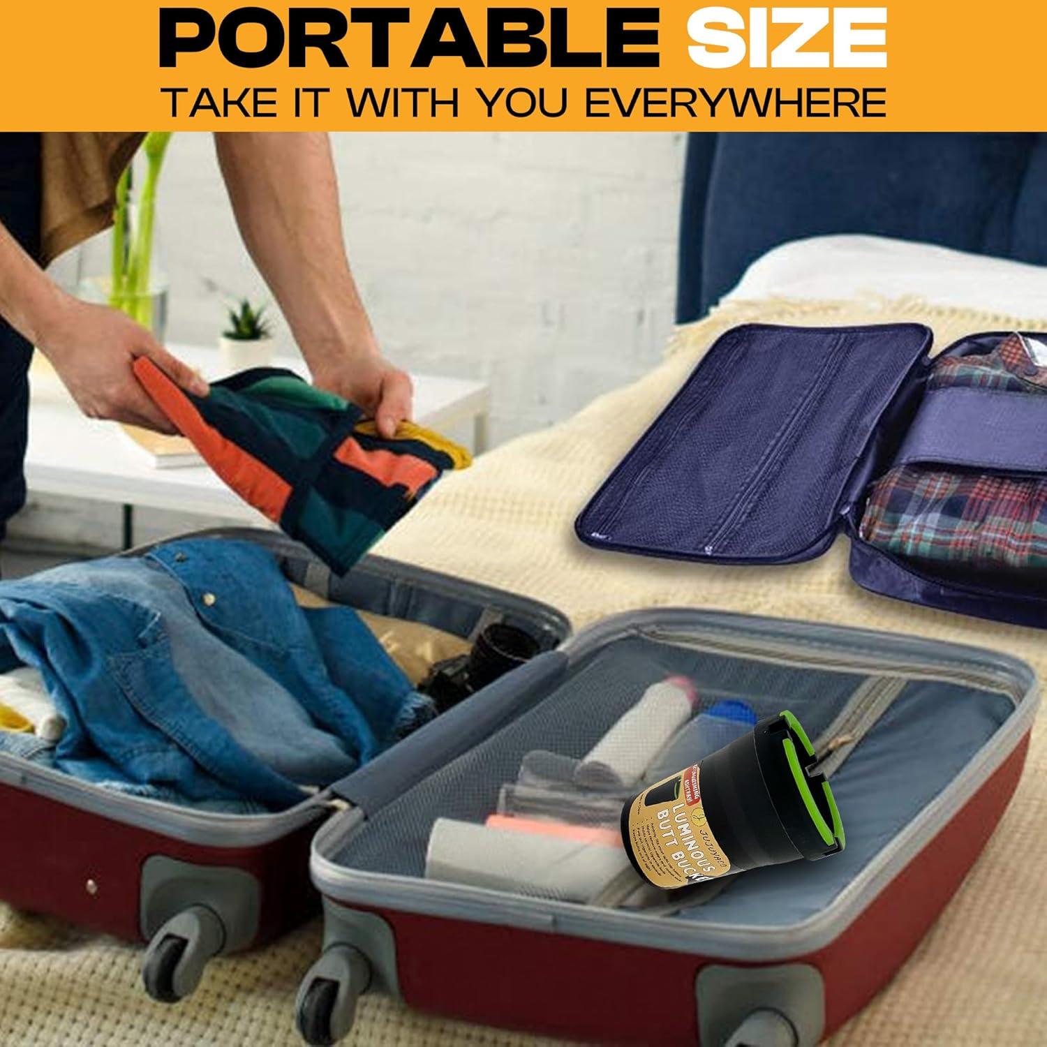 Ceniceros Butt Bucket JUJUYACO - Paquete de 3, Negro, Sin Humo