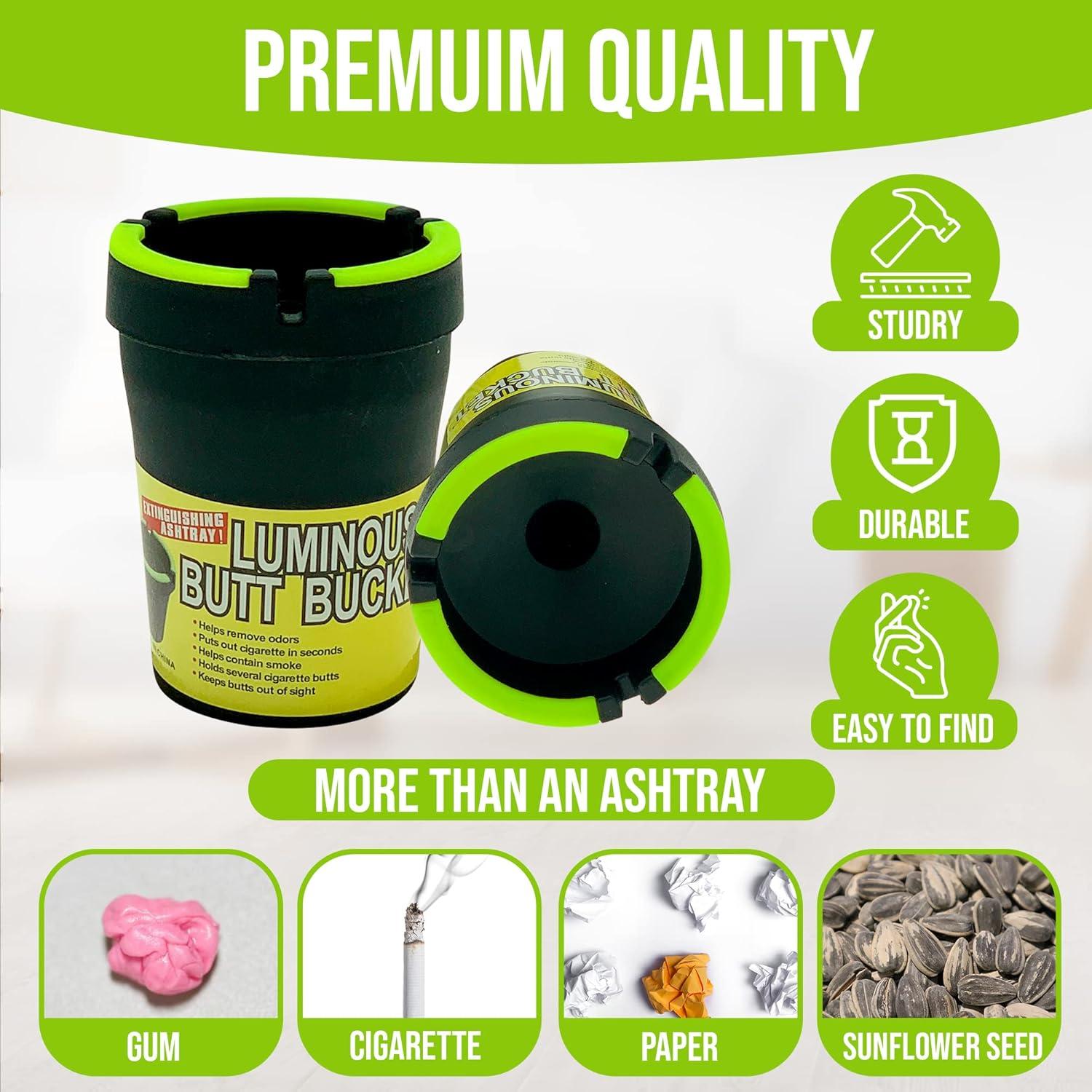 Cenicero de Auto LAMIYA Butt Bucket 5 Piezas Negro