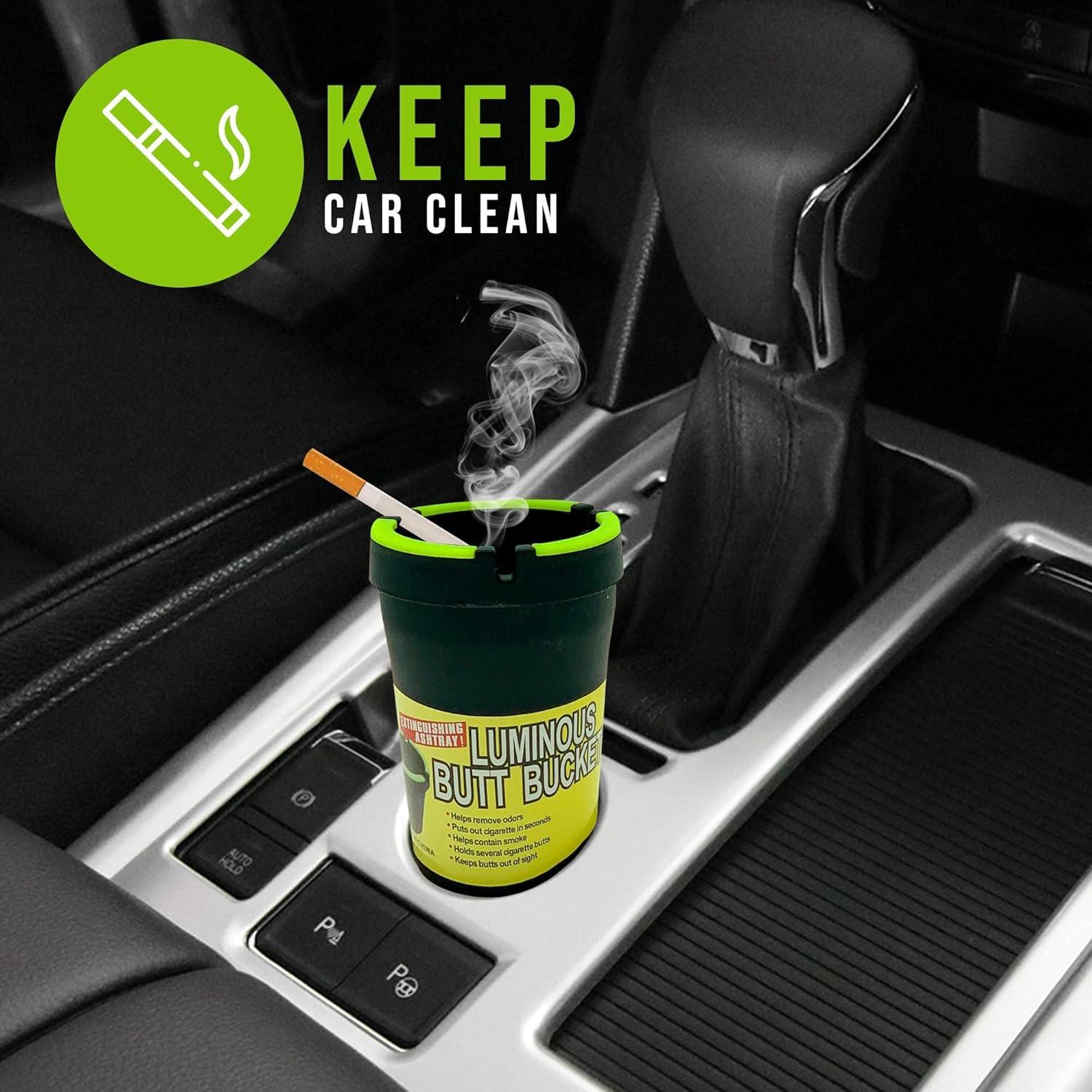 Cenicero de Auto LAMIYA Butt Bucket 5 Piezas Negro