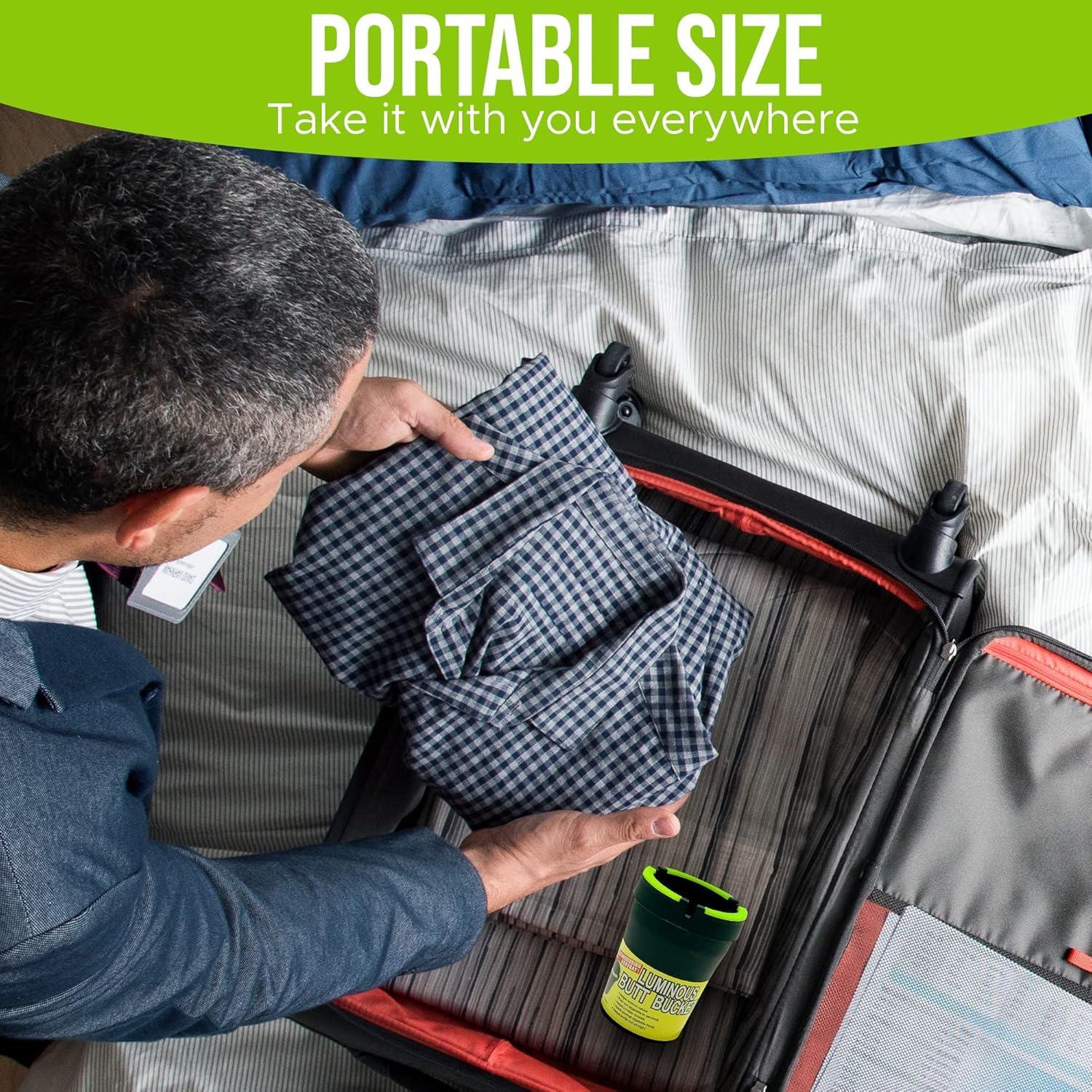 Cenicero de Auto LAMIYA Butt Bucket 5 Piezas Negro